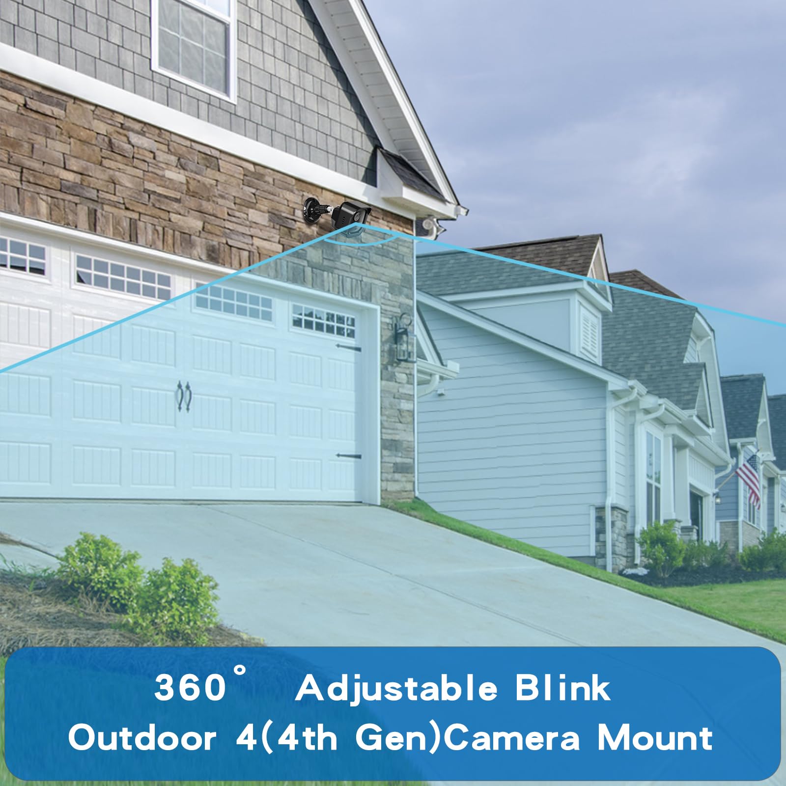 Hogee All New Blink Outdoor 4 (4Th Gen) Camera Mount, Weatherproof Protective Housing And 360 Adjustable Mount With Sync Module