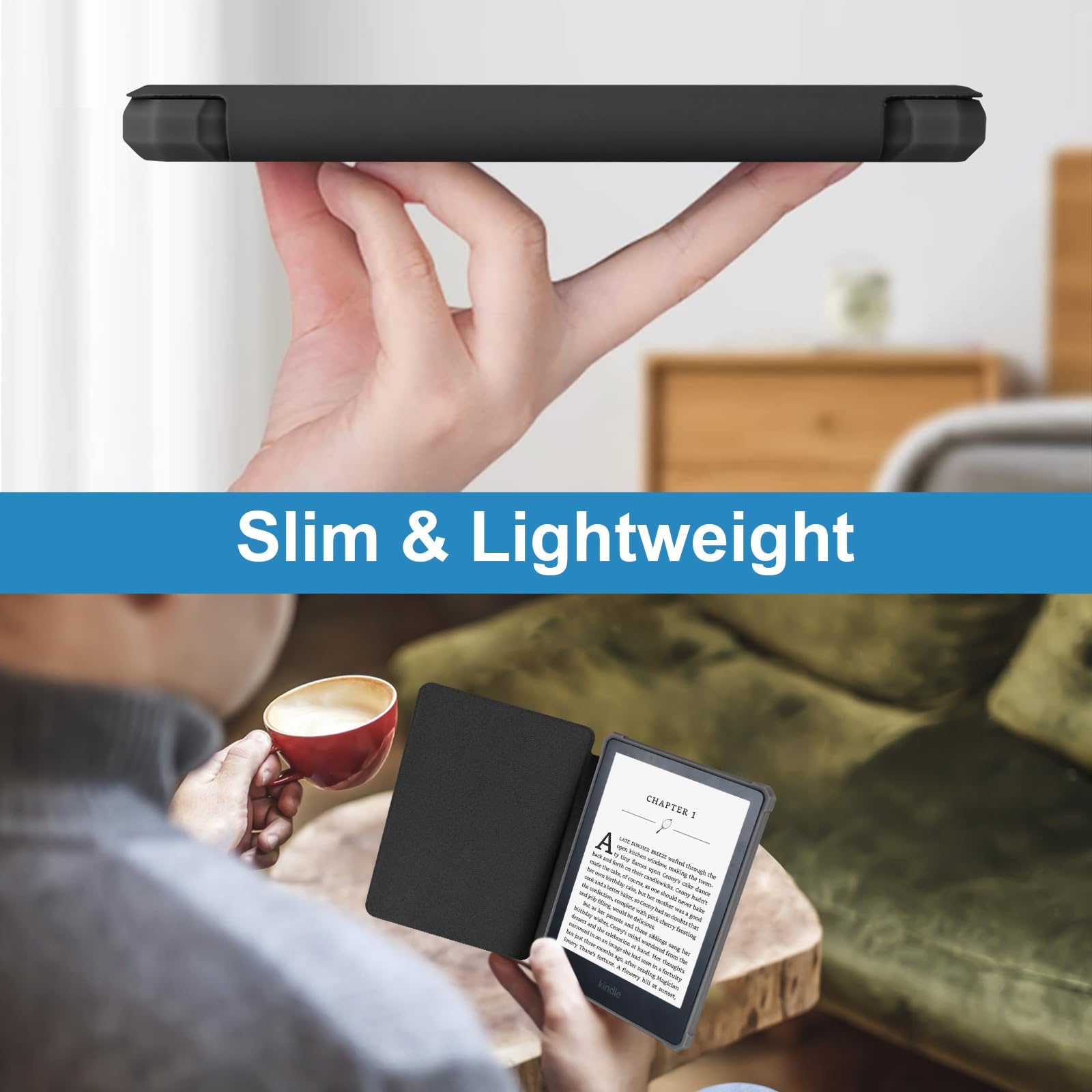 6'' Kindle Case Only For All New Kindle (11Th Generation 2022 Release), Slim Lightweight Shell Cover With Auto Wake/Sleep For 6'