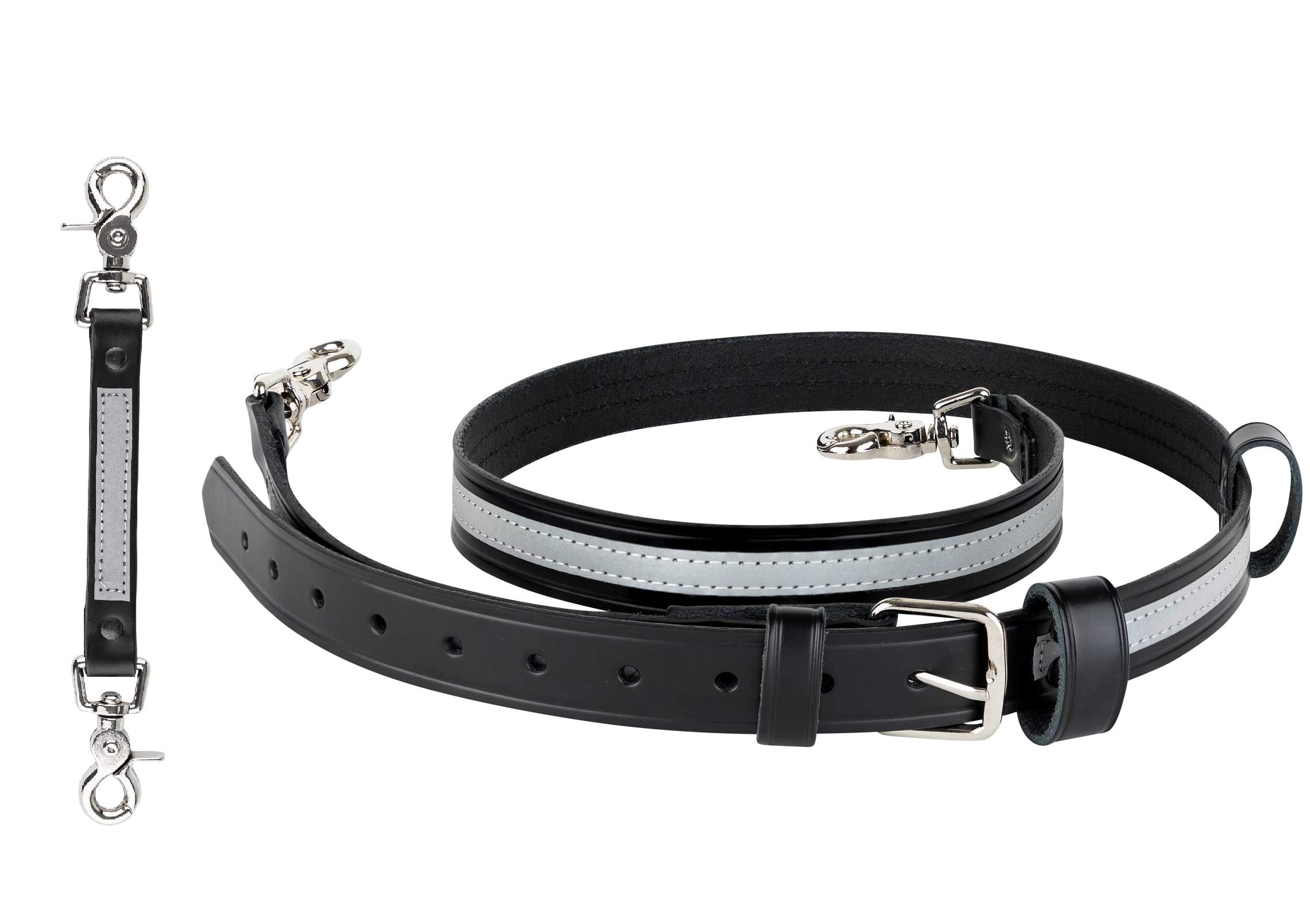 Perfect Fit Firefighter Leather Reflective Bundle  Radio Strap And Anti Sway Holder Combo Kit