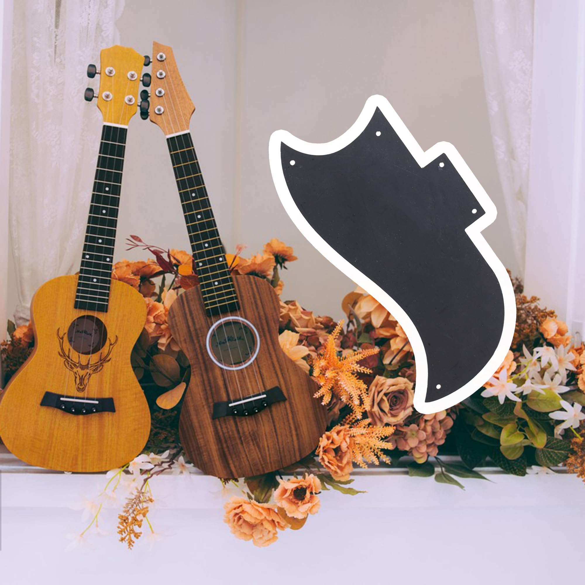 Pickguard For Sg 3 Ply Black 2 Humbucking 5 Holes Guitar Pickguard