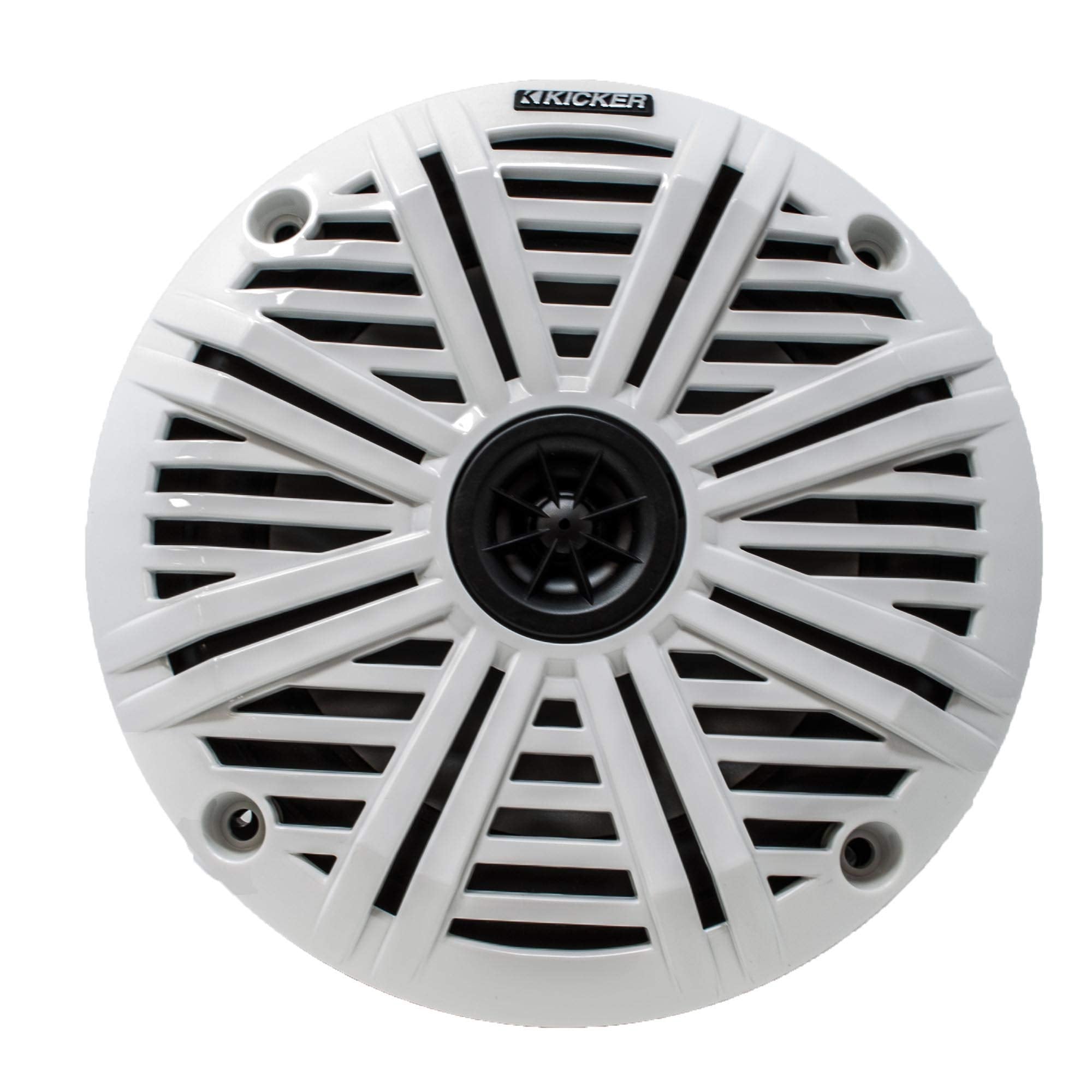 Kicker 6.5'' Marine Speakers (1 Pair) White Salt Water Grills Oem Replacement Speakers