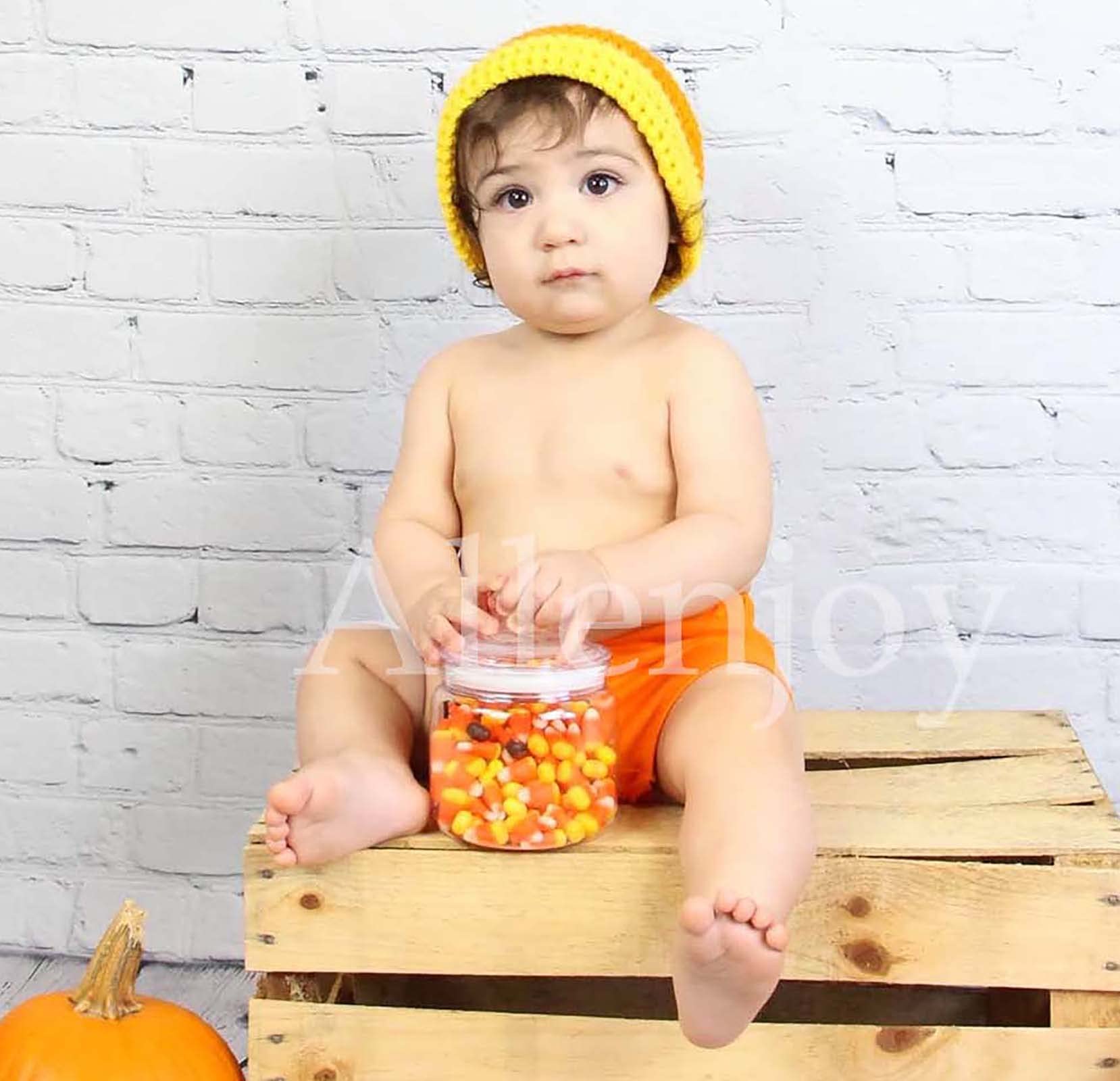 Allenjoy Fabric 5X7Ft White Brick Wall With Wooden Floor Photography Backdrop Photo Background Prop For Newborn Baby Photoshoot