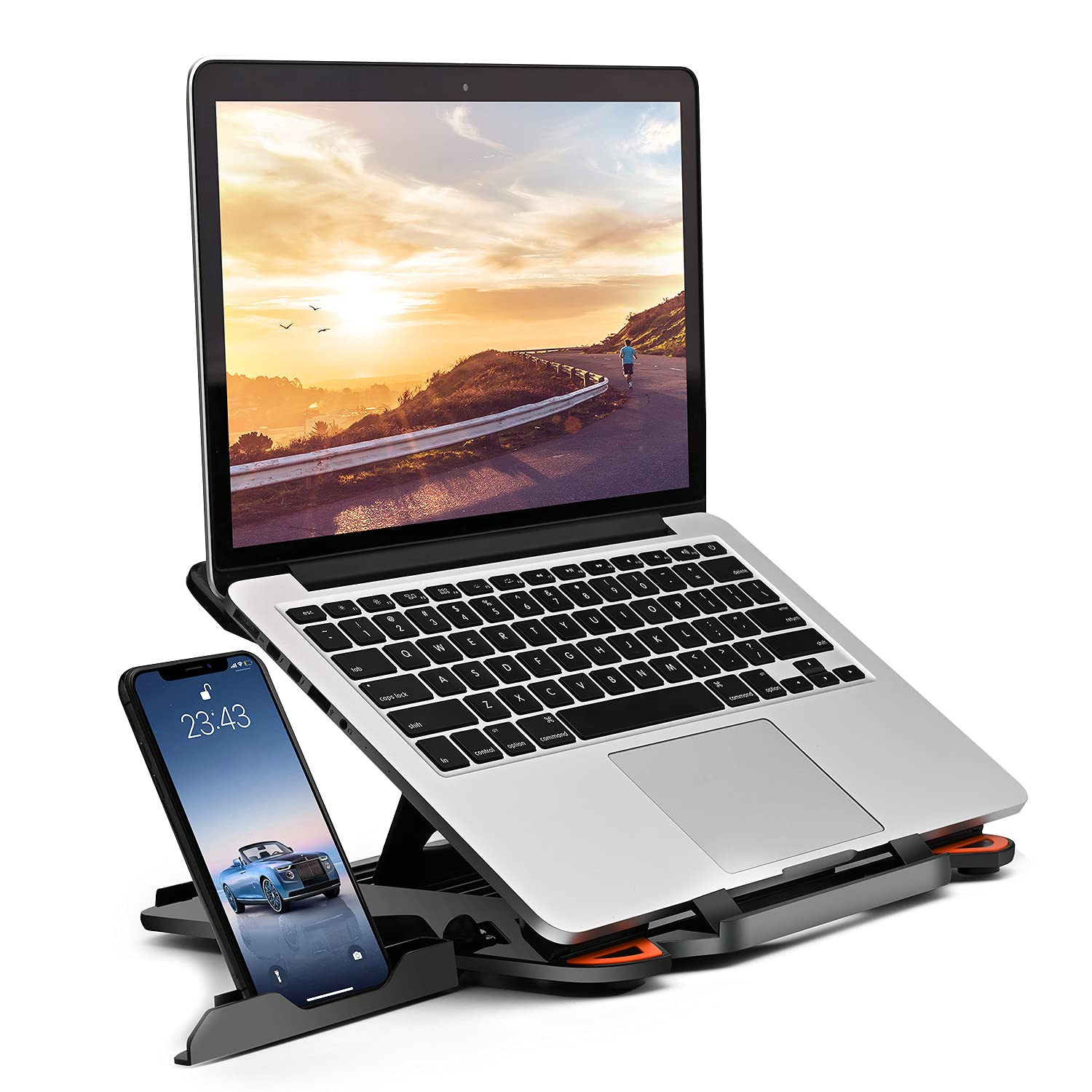 Laptop Stand Adjustable Laptop Computer Stand Multi Angle Stand Phone Stand Portable Foldable Laptop Riser Notebook Holder Stand