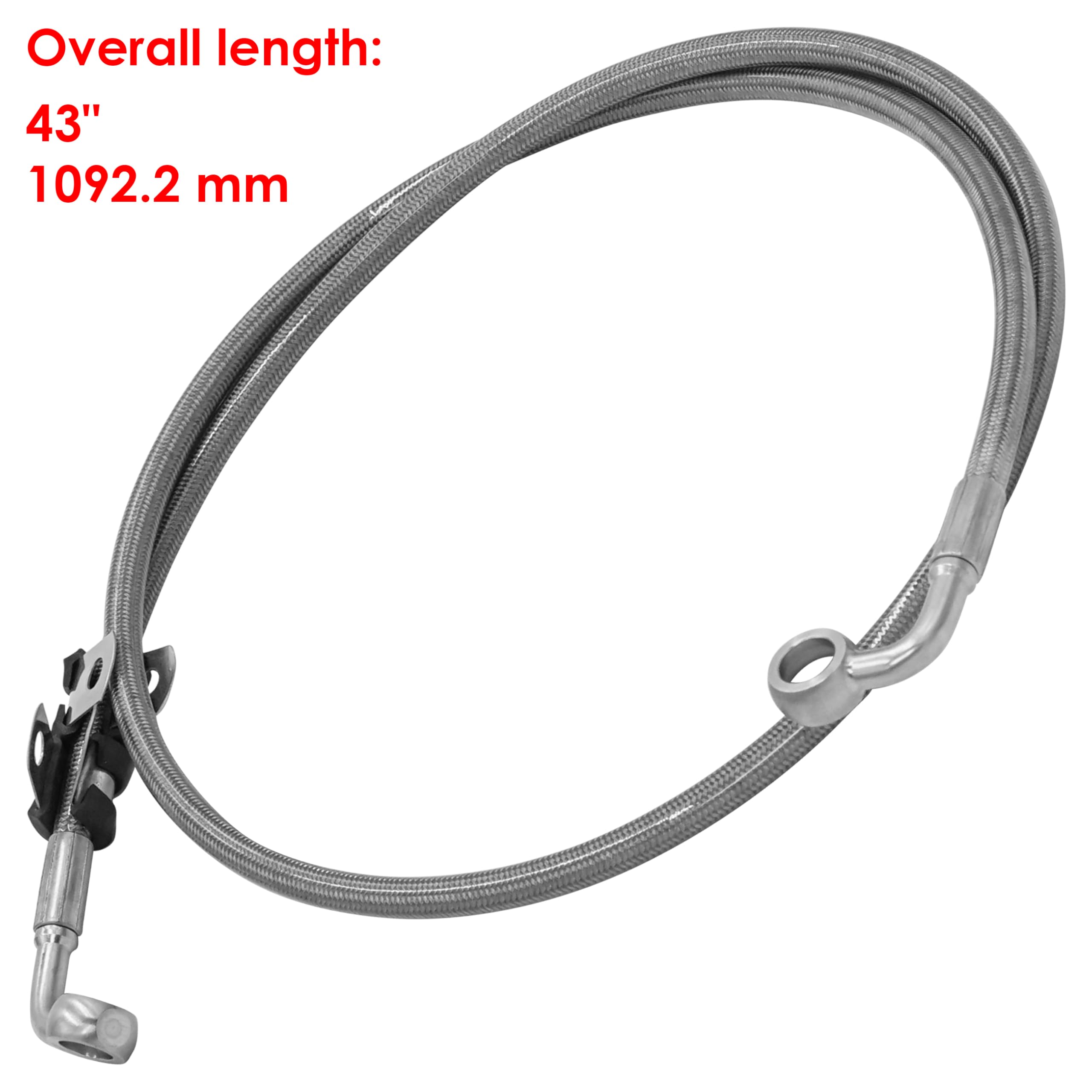 Caltric Front Right & Left Brake Line Compatible With Polaris Rzr Trail S 1000 2016-2021 / S4 1000 2019-2021 / Rzr 900 2021 / S