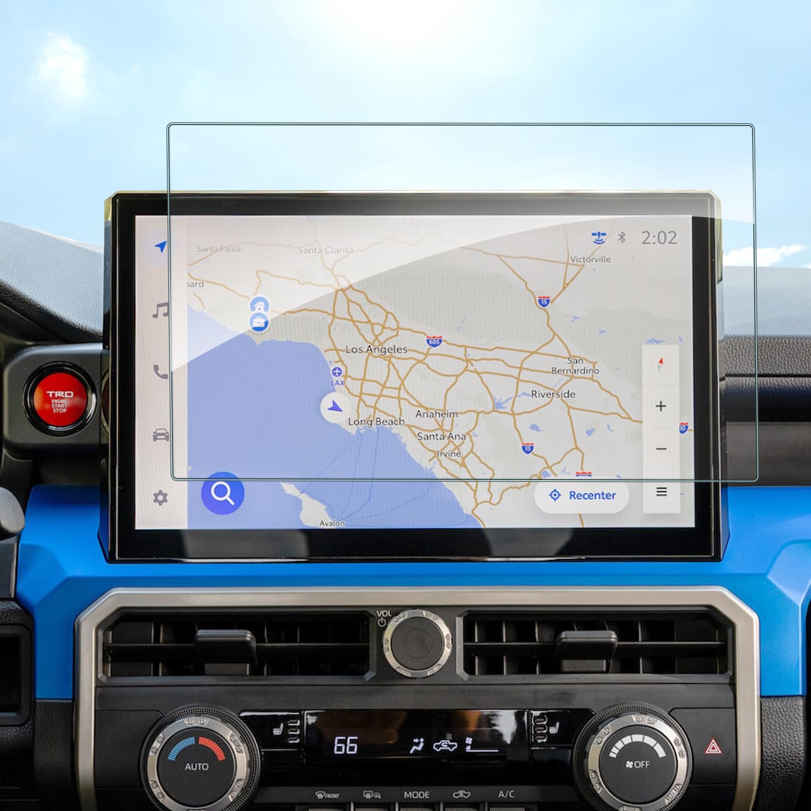 Shaohao For 2024 2025 Toyota Tacoma Screen Protector 14 In Compatible With 2024 2025 Toyota Tacoma Accessories (Limited/Trd Pro/Trailhunter) Tempered Glass Hd Transparent Anti Scratch Anti Fingerprint