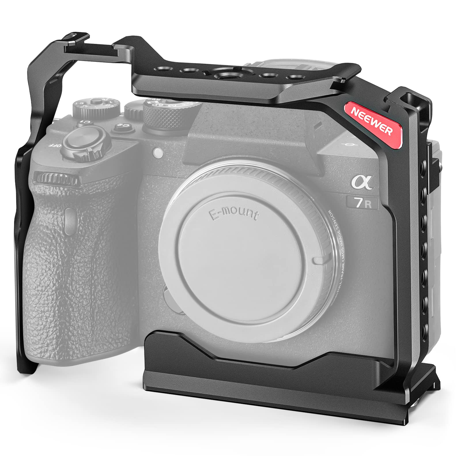 Neewer Full Camera Cage Compatible With Sony A7R V/A7R Iv/A7 Iv/A7S Iii/A1, Aluminum Video Camera Rig With Full Access/Arca Type