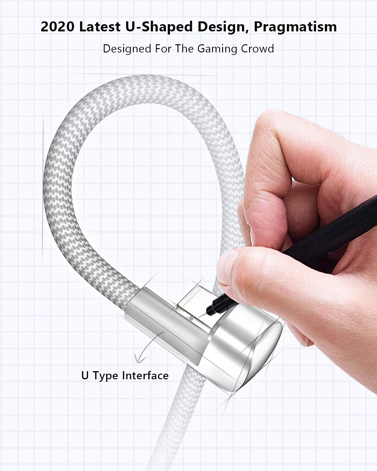 3Pack 90 Degree Iphone Charger 10Ft, Apple Mfi Certified 10 Feet Usb A To Lightning Cord Long, Nylon Right Angle 10 Foot Charging Cable For Apple Iphone 14 Pro Max/14Plus/13Pro/12 Mini/11/X/Xs/Xr/Ipad