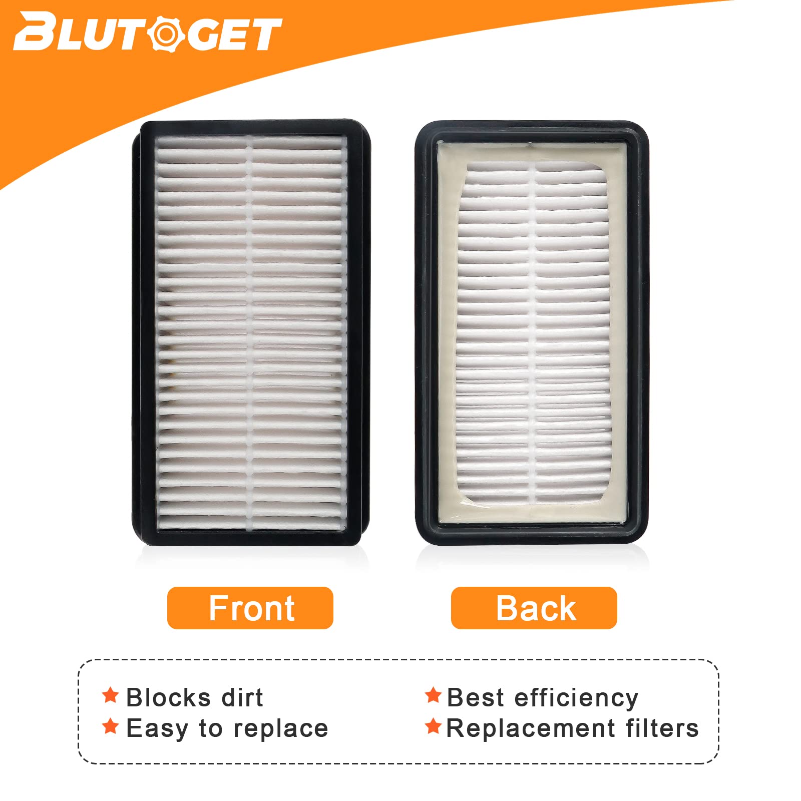1008 Vacuum Filters 2 + 2 Pack   Compatible For Bissell 1008 Cleanview Upright 9595A 1819 1822 1825 1831 1330 1332  Compare To P