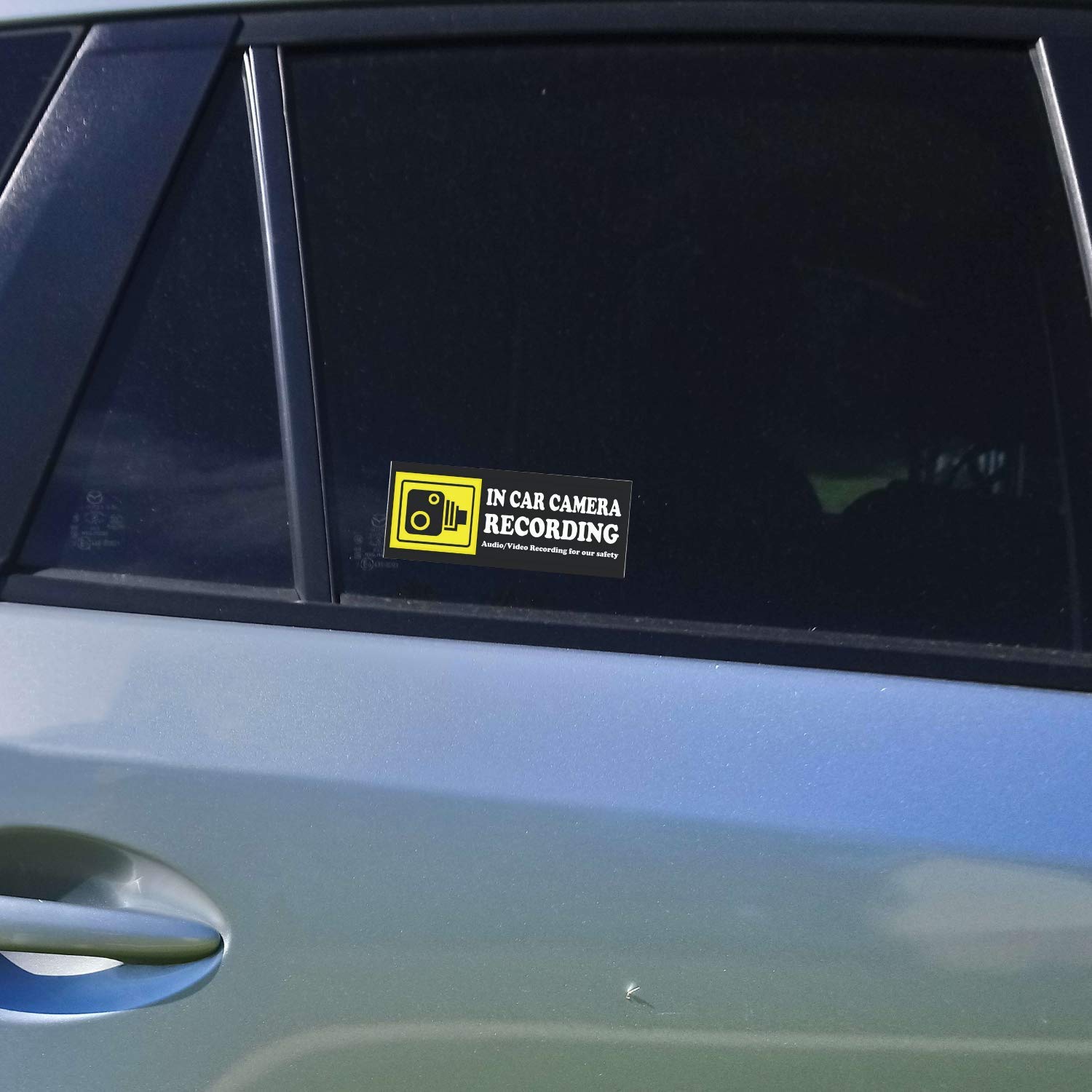 In Car Camera Recording Sticker   Camera Stickers Signs For Rideshare Driver Dashcam In Car Stickers Decals Video Recording Stic