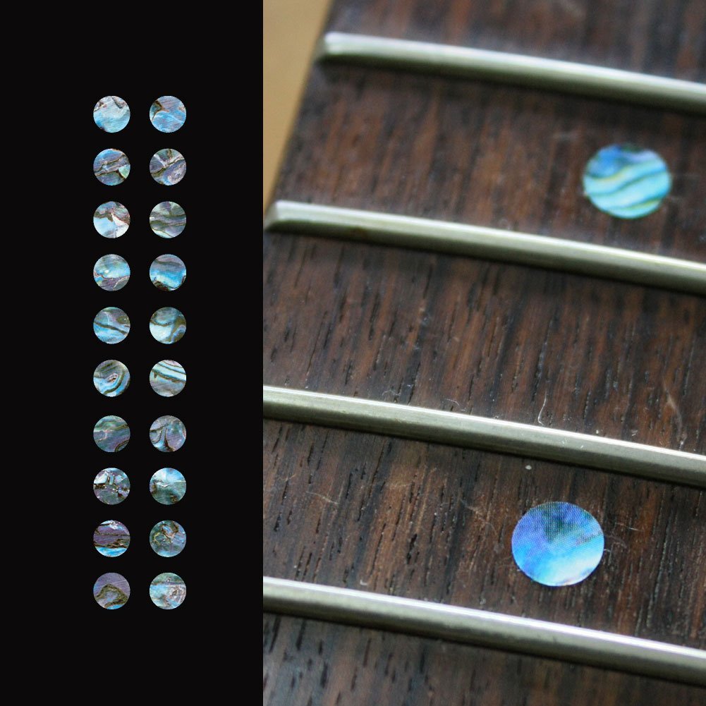 1/4''(6.35Mm) Dot Fret Markers   Abalone Blue