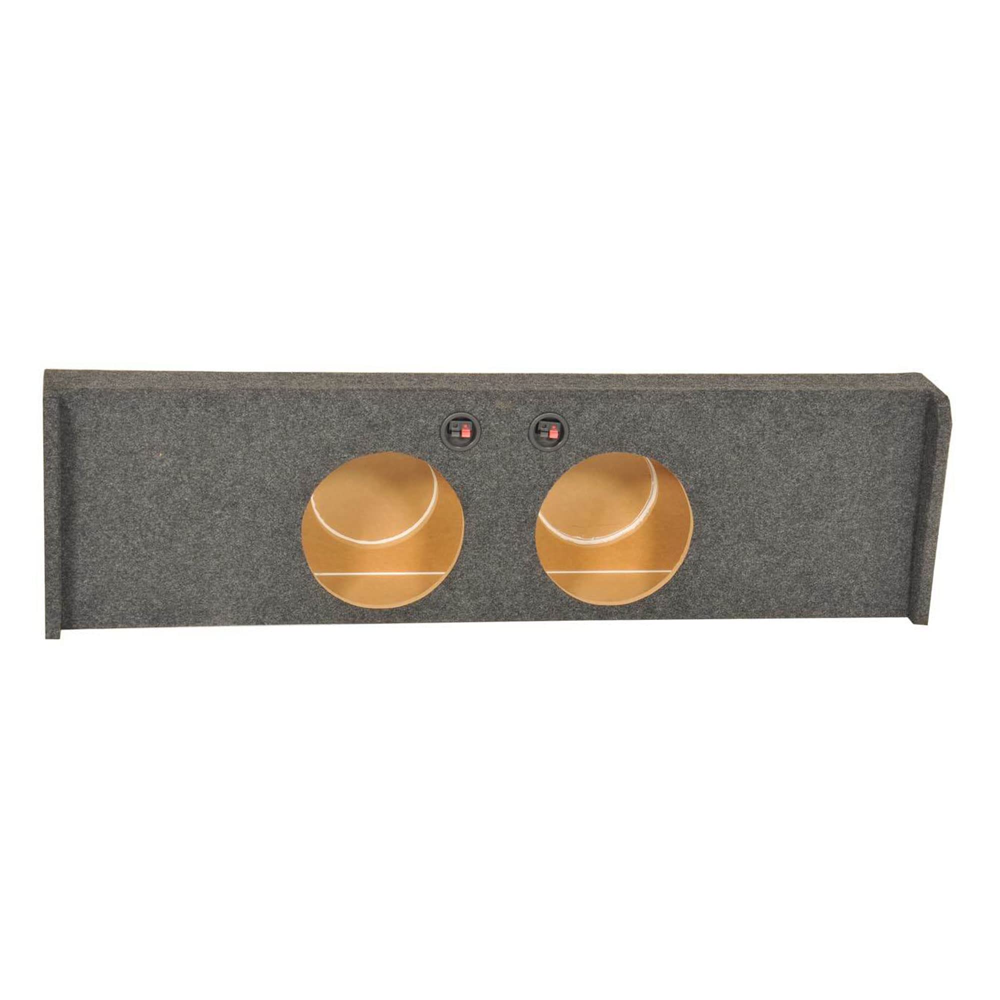 Q Power FORD12 2009DF Dual 12-Inch Custom Fit Speaker Box for Ford F150 Xcab/Super Crew Truck 2009-2014 Engineered Wood Charcoal