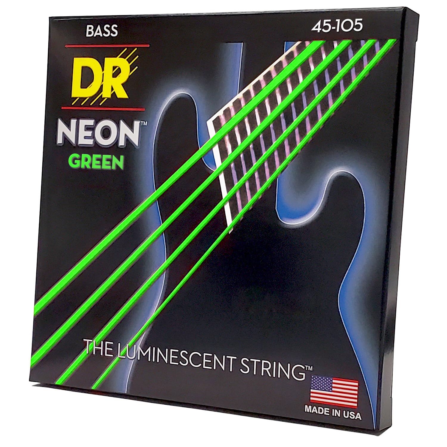 Dr Strings Hi Def Neon Acoustic Guitar Strings (Ngb 45)