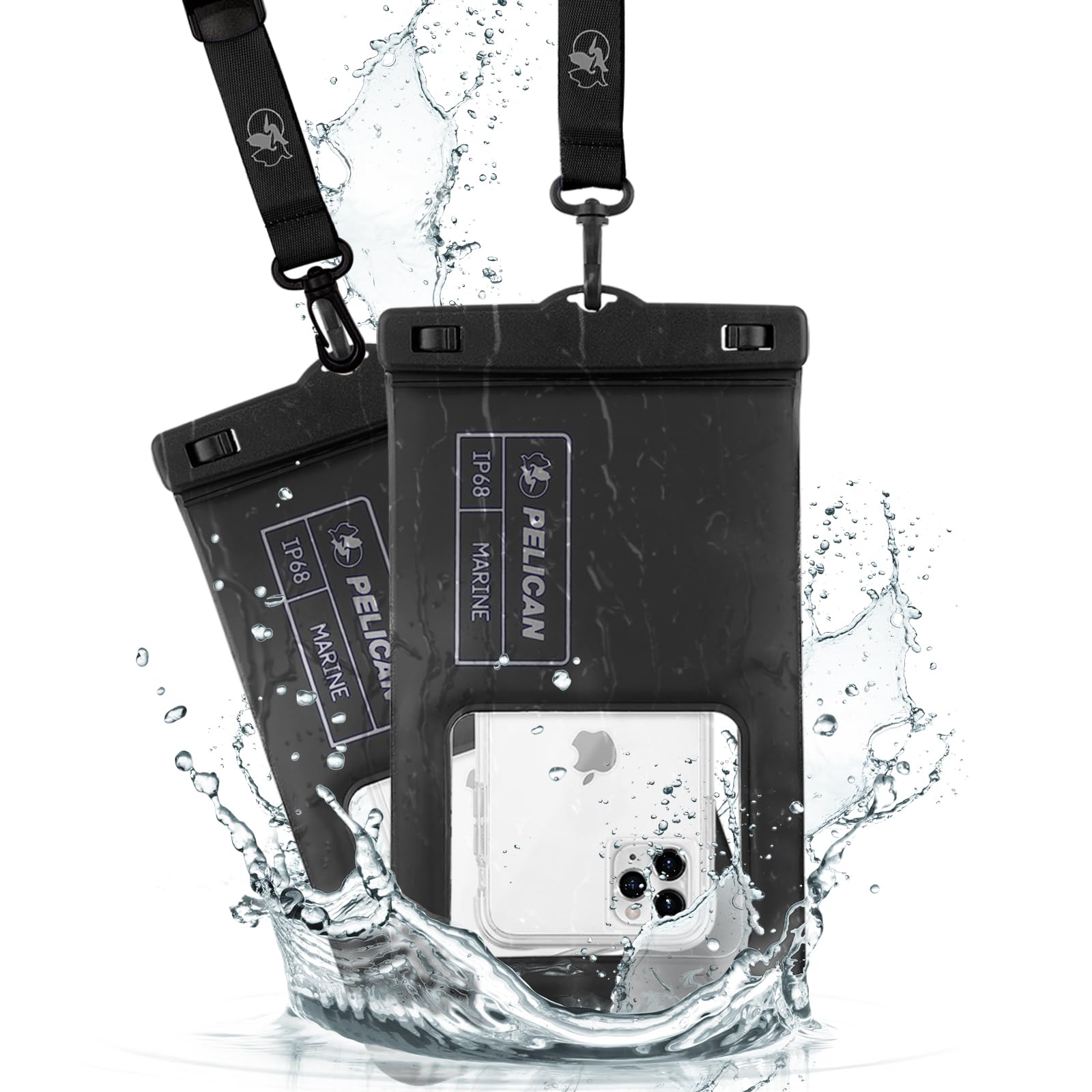 Pelican Marine   Ip68 Waterproof Phone Pouch [Xl Size] Floating Waterproof Phone Case/Bag For Iphone 16 Pro Max/Iphone 15 Pro/14