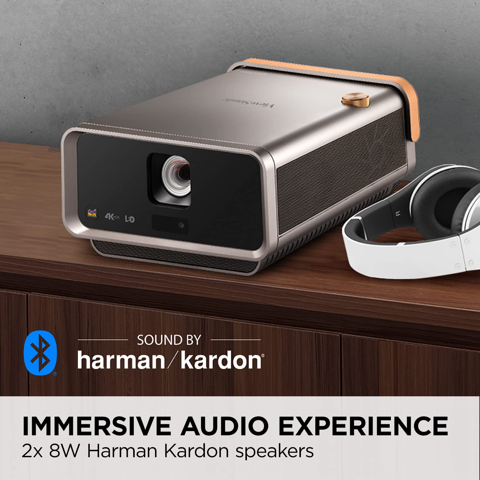 Viewsonic X11-4K True 4K Uhd Short Throw Led Projector With H/V Keystone, Corner Adjustments, Wifi, Usb C Connectivity, Cinemati