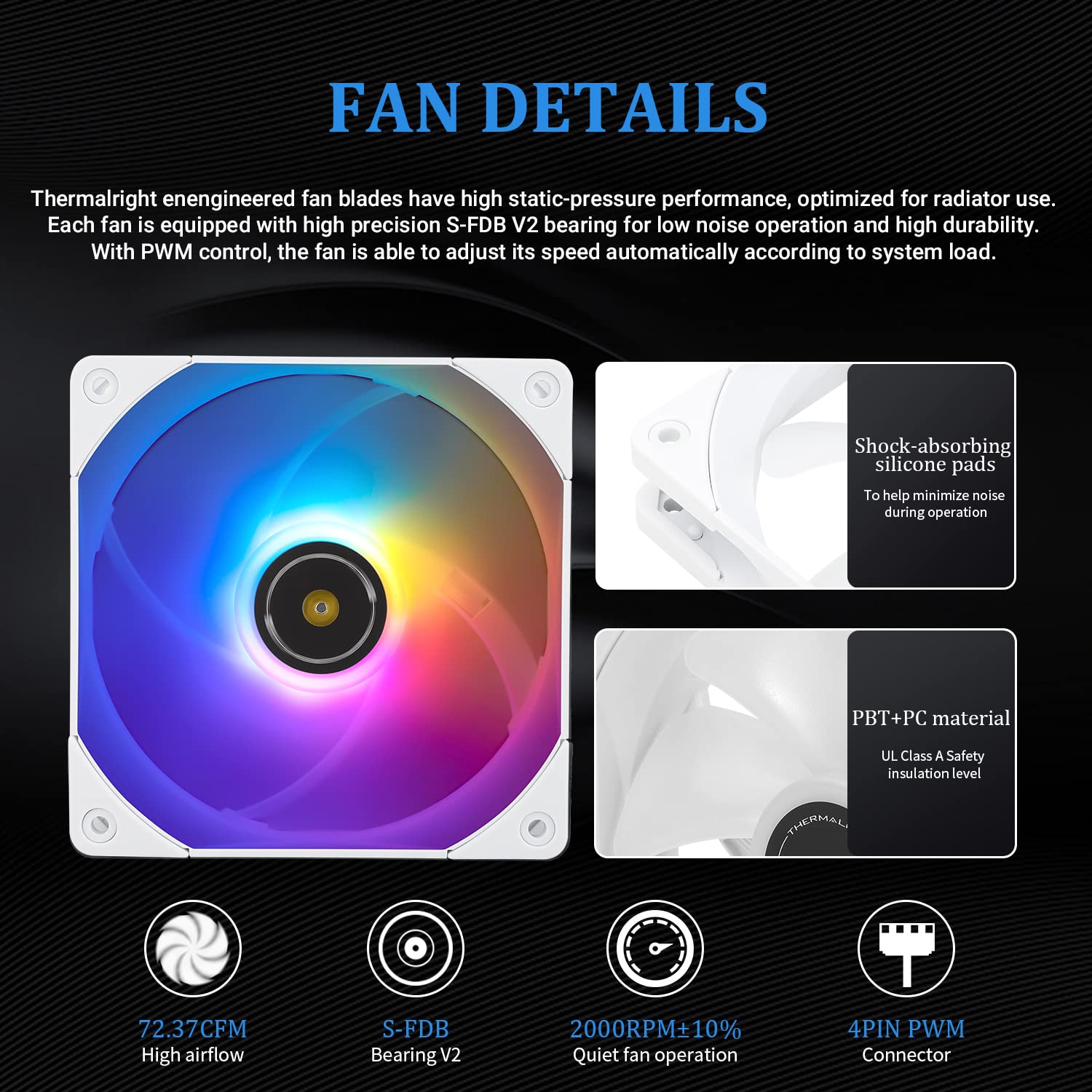 Thermalright Frozen Notte 240 White Argb Water Cooling Cpu Cooler, 240 White Cpu Cooler Specifications, Double Pwm Fans, S Fdb V