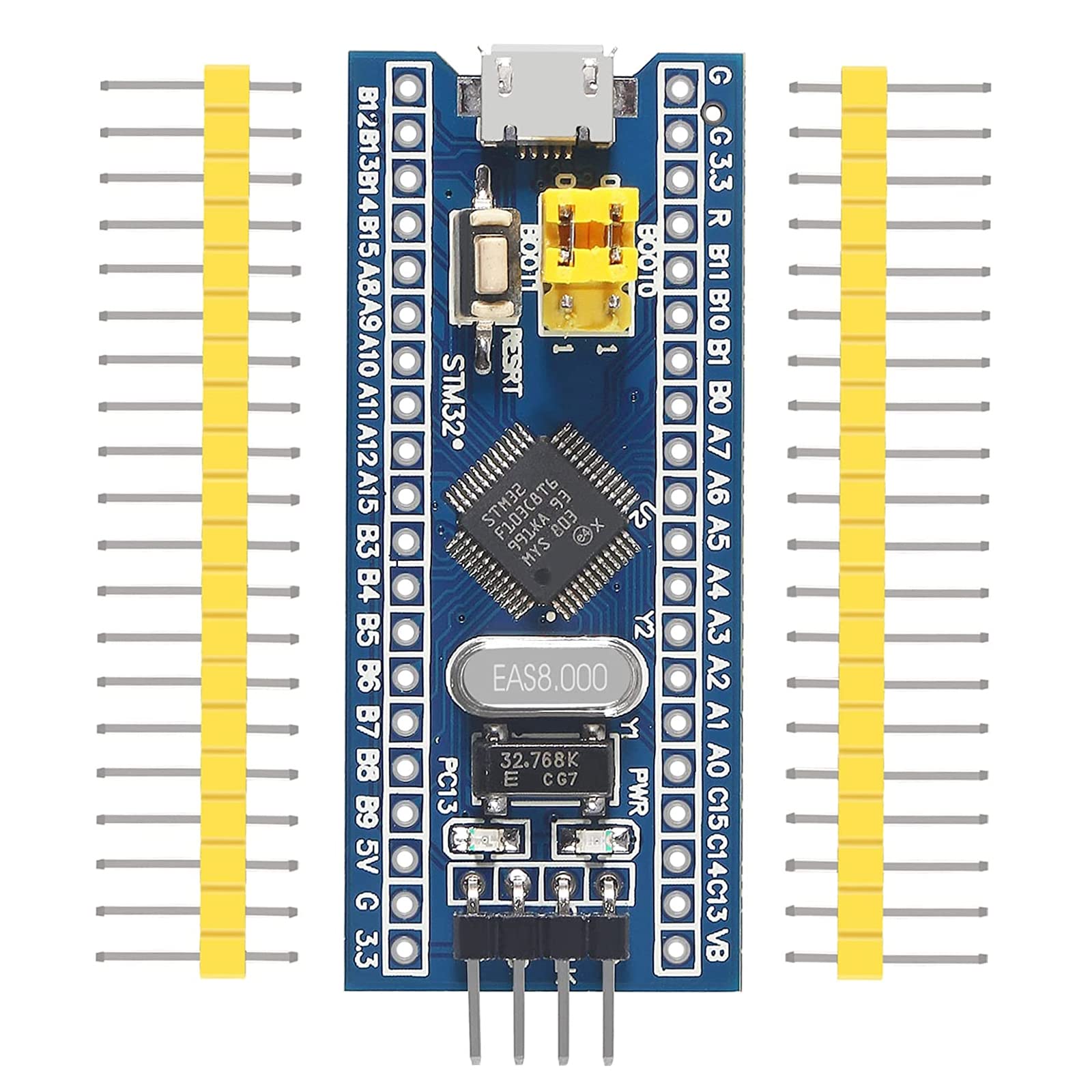 Alinan 2Pcs St Link V2 Programming Unit Emulator Downloader(Random Color)+2Pcs Stm32F103C8T6 Minimum System Development Board Wi