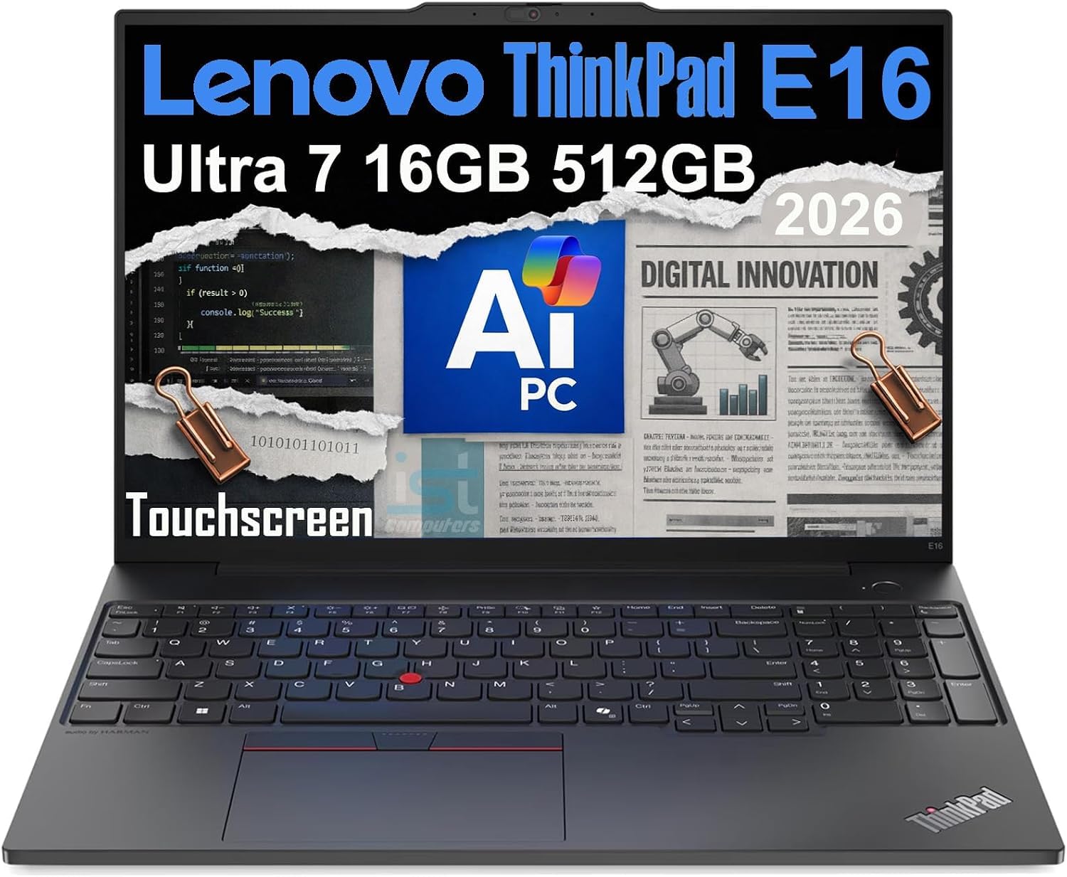 Lenovo ThinkPad E16, 16 Touchscreen, Ultra 7 155U, 16GB DDR5, 512GB SSD