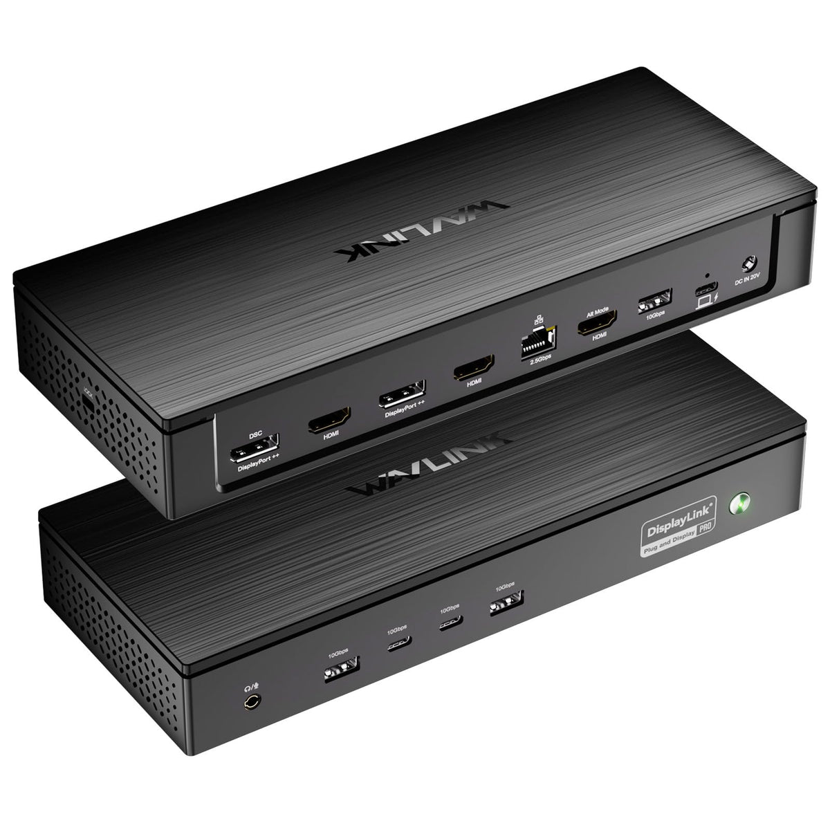 Wavlink Pro Docking Station 5 Monitors, Pd100W Displaylink Dock Support Five 4K Displays For Mac & Windows, 2X Dp 1.4(Dual 8K@60