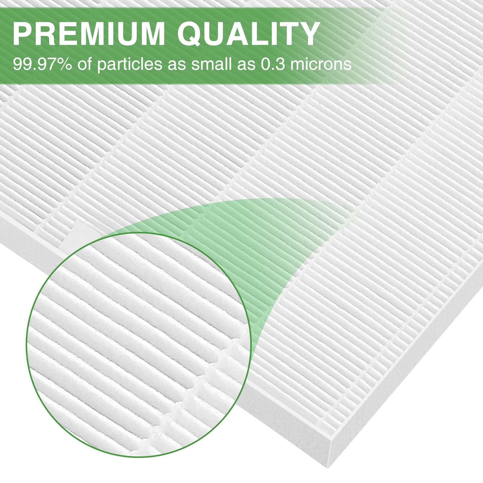 Cabiclean H13 True HEPA Replacement Filter Set for Winix C545 Air Purifier 1712-0096-00 (1 HEPA + 4 Carbon Filters)