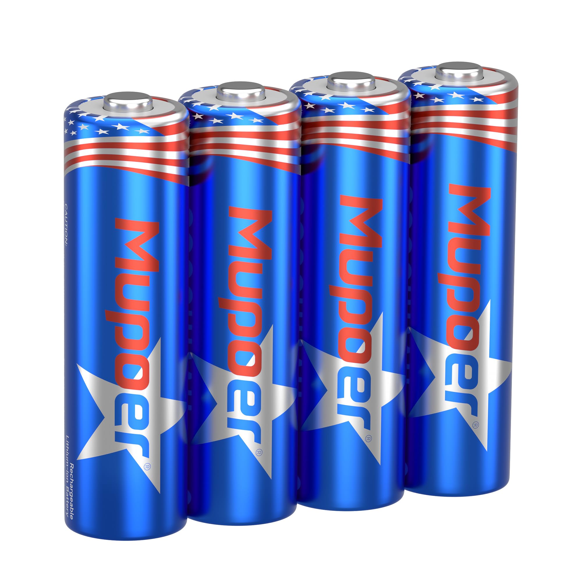 Mupoer Rechargeable AA Batteries 4 Count,Lithium Battery A 1.5V 3600mWh,Double A Rechargeable Battery,Pilas Recargables AA,Li io