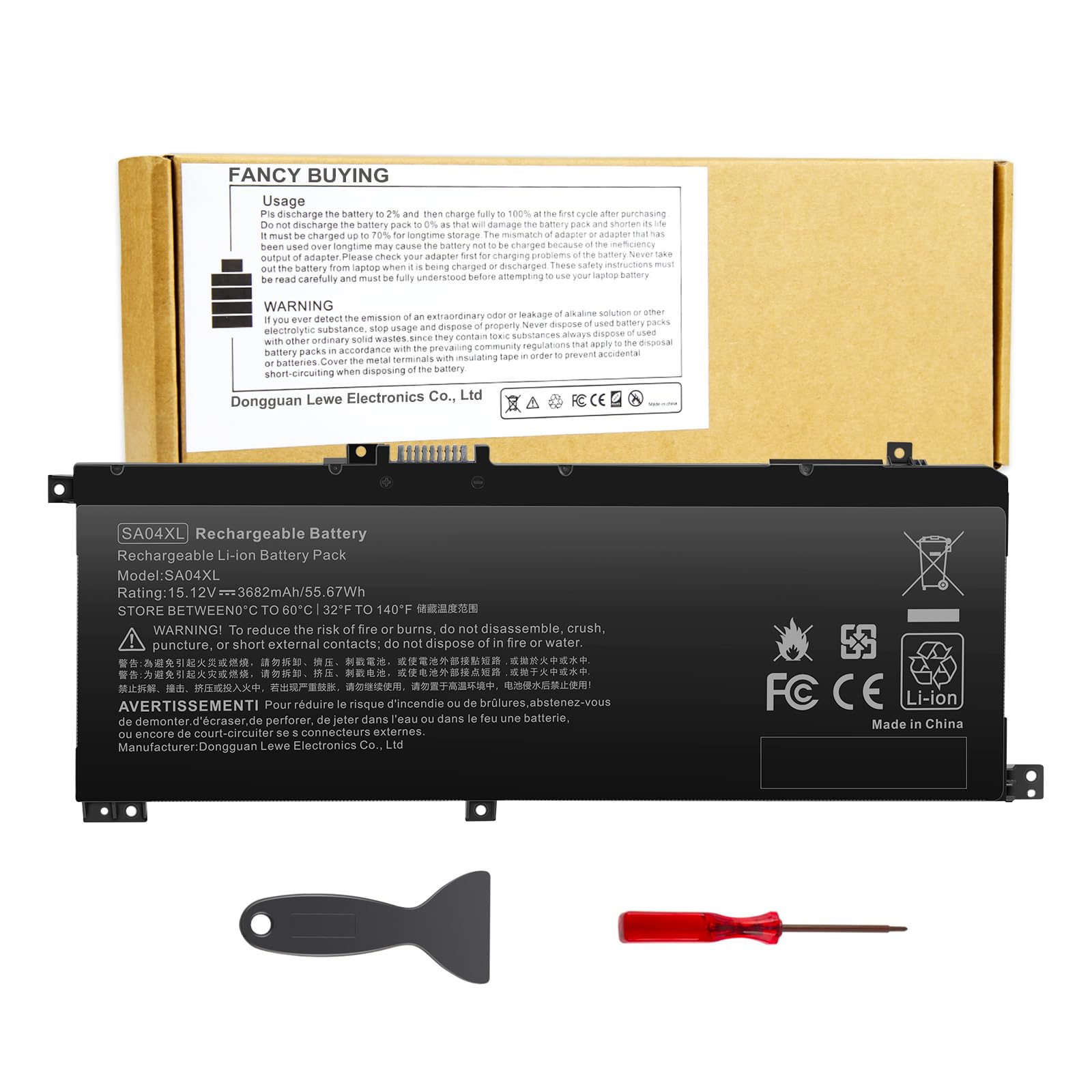 Sa04Xl Sao4Xl Battery For Hp Envy X360 15M Ds0011Dx 15M Dr0012Dx 15M Dr0011Dx 15M Ds0Xxx 15M Dr0Xxx 15T Dr100 15M Dr1Xxx 17T Cg1