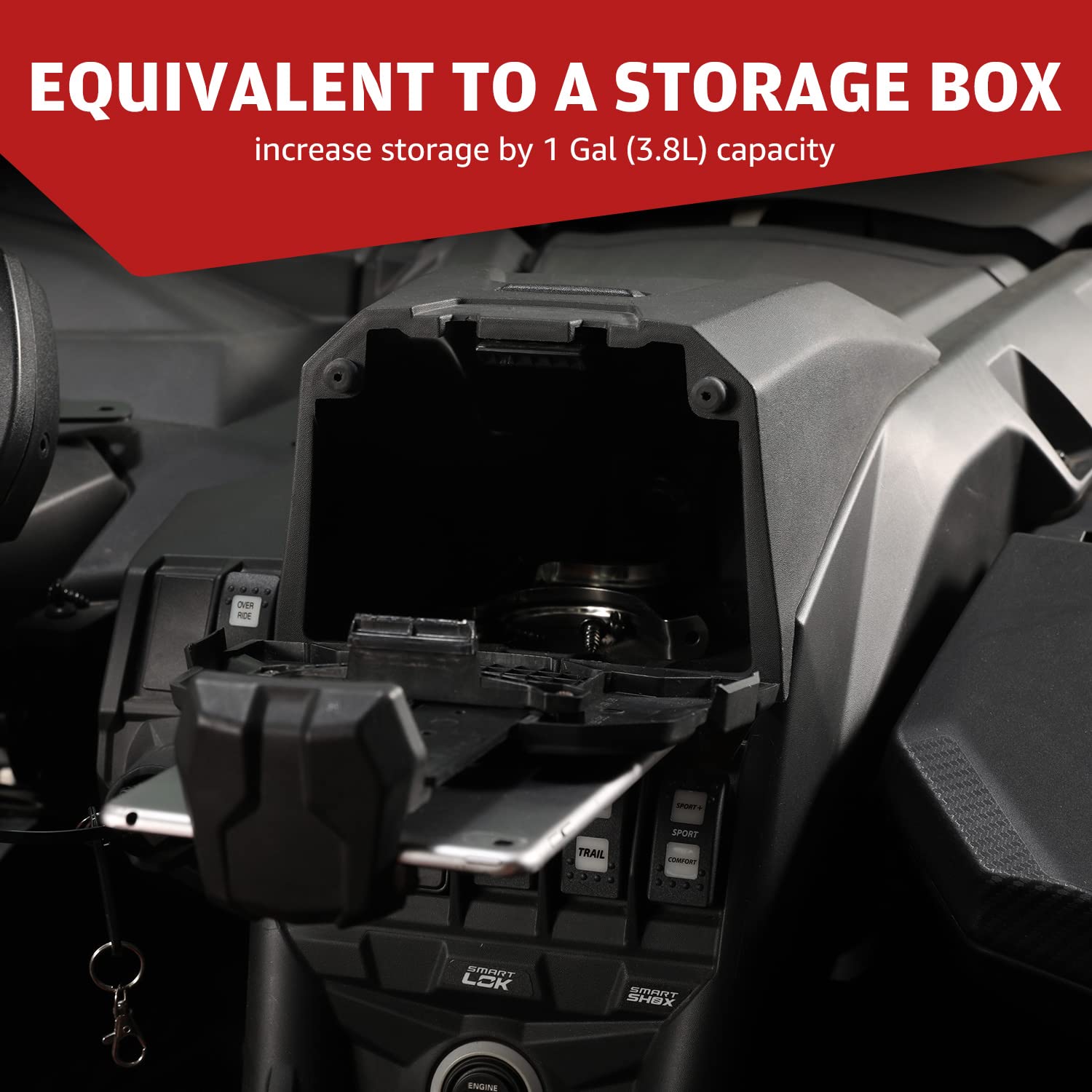 Haka Tough X3 Electronic Device Tablet Holder, Phone Ipad Gps Holder Gps Mount Compatible With 2017-2022 Can Am Maverick X3 Devi