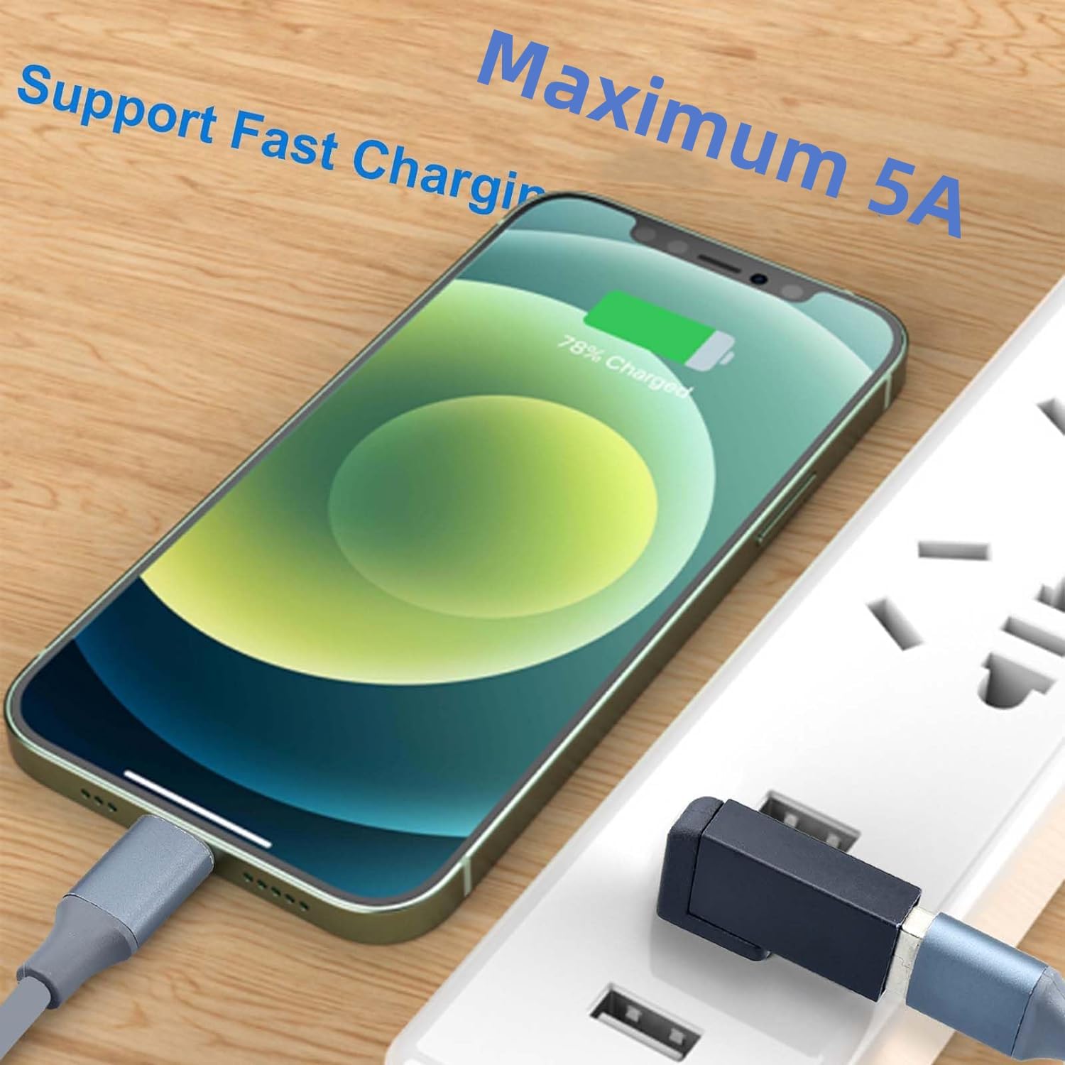 Leehitech Usb 3.0 90 Degree Left Right Angle Usb A Male To Female Adapter Extender Connector, Usb Extension Adapter 2 Pcs For La