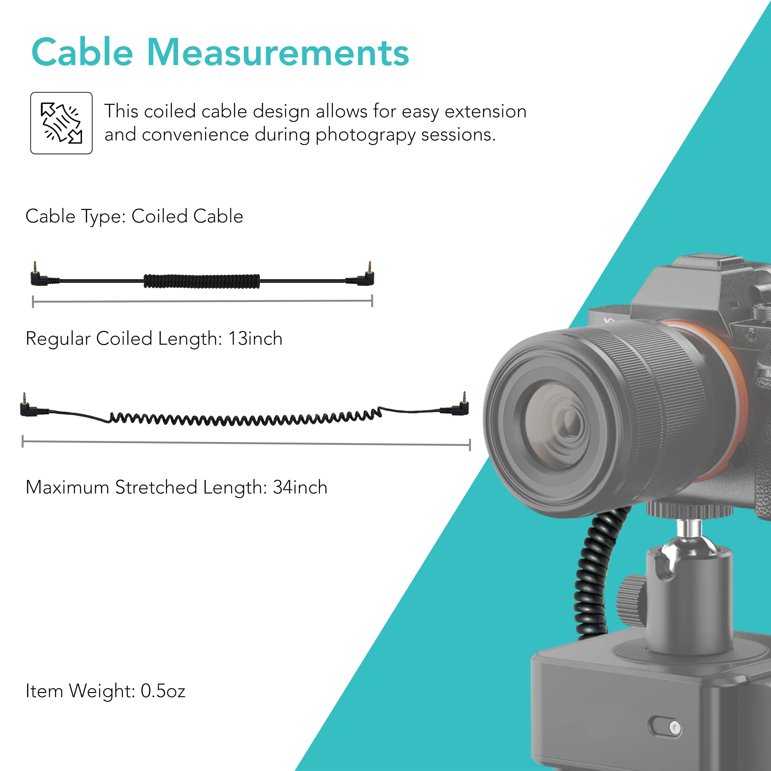 Foto&Tech 2.5Mm C1 Remote Control Shutter Release Cable Compatible With Edelkrone Surfaceone 2 Axis Smart Motion Control System&