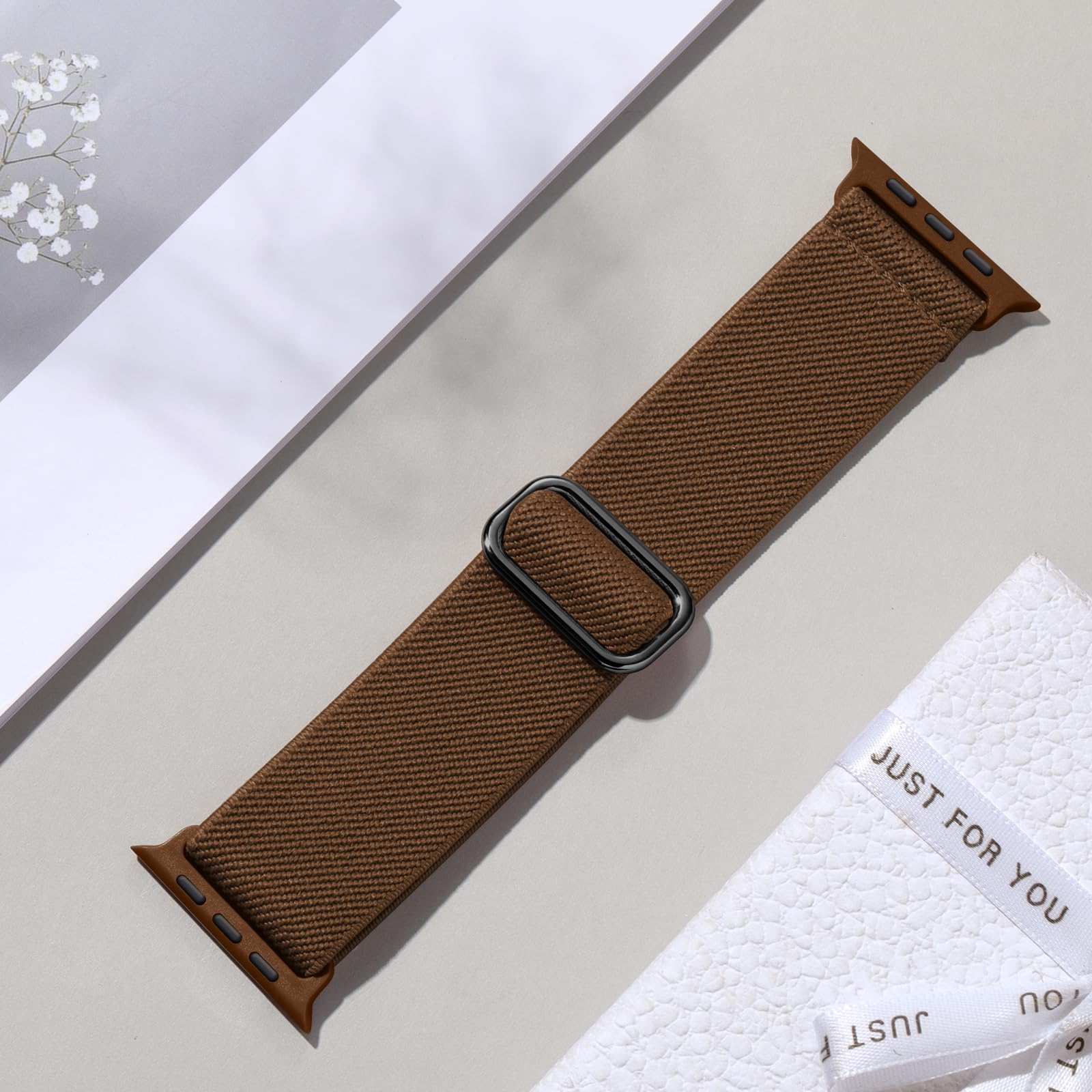 Maledan Compatible With Apple Watch Band 45Mm 44Mm 41Mm 40Mm 38Mm 49Mm 42Mm Women Men, Stretchy Solo Loop Nylon Elastic Strap Fo