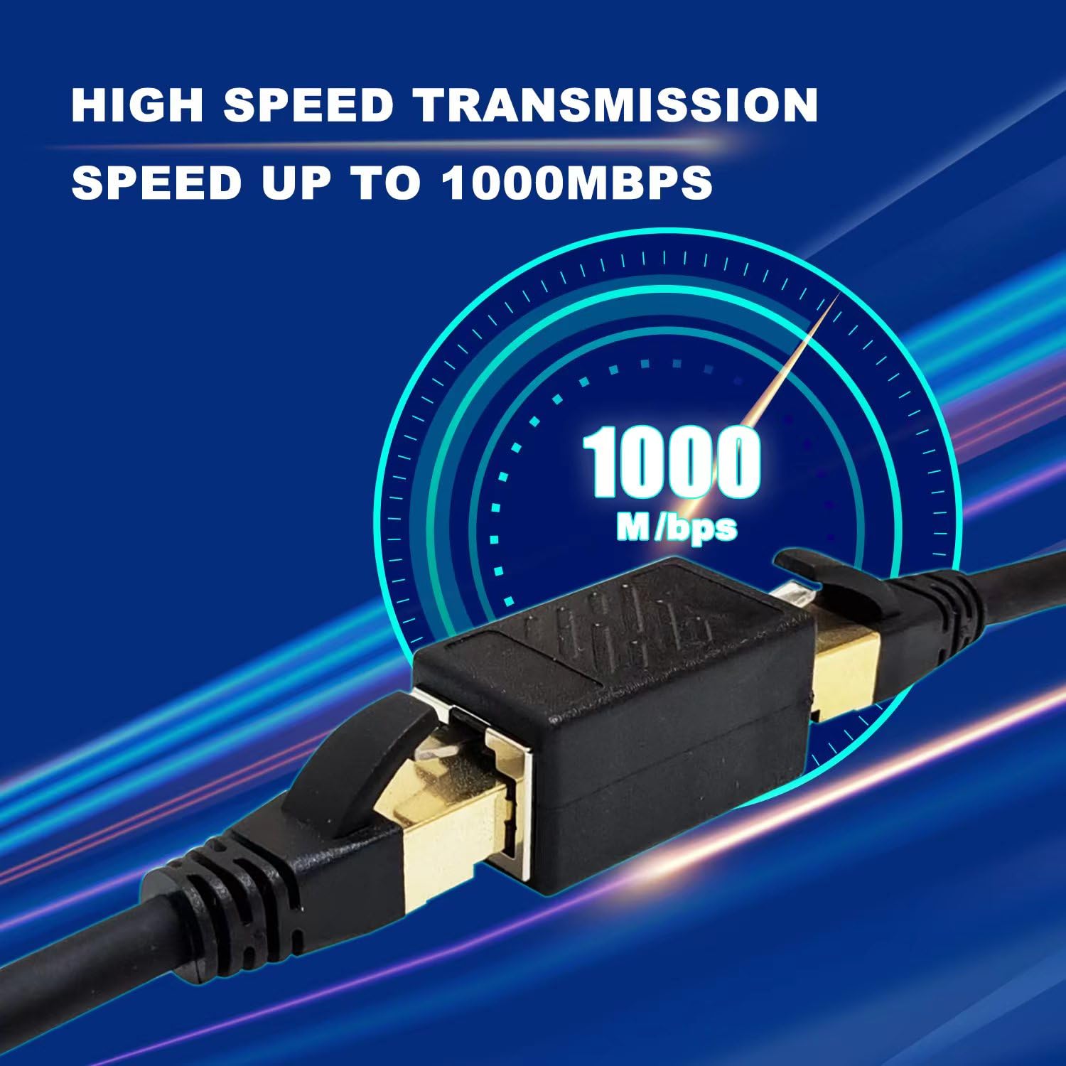 Ezyumm 3 Pack Ethernet Coupler, Premium Gold Plated Ethernet Extender, Rj45 Coupler Female To Female For Cat7/ Cat6/ Cat5/ Cat5E