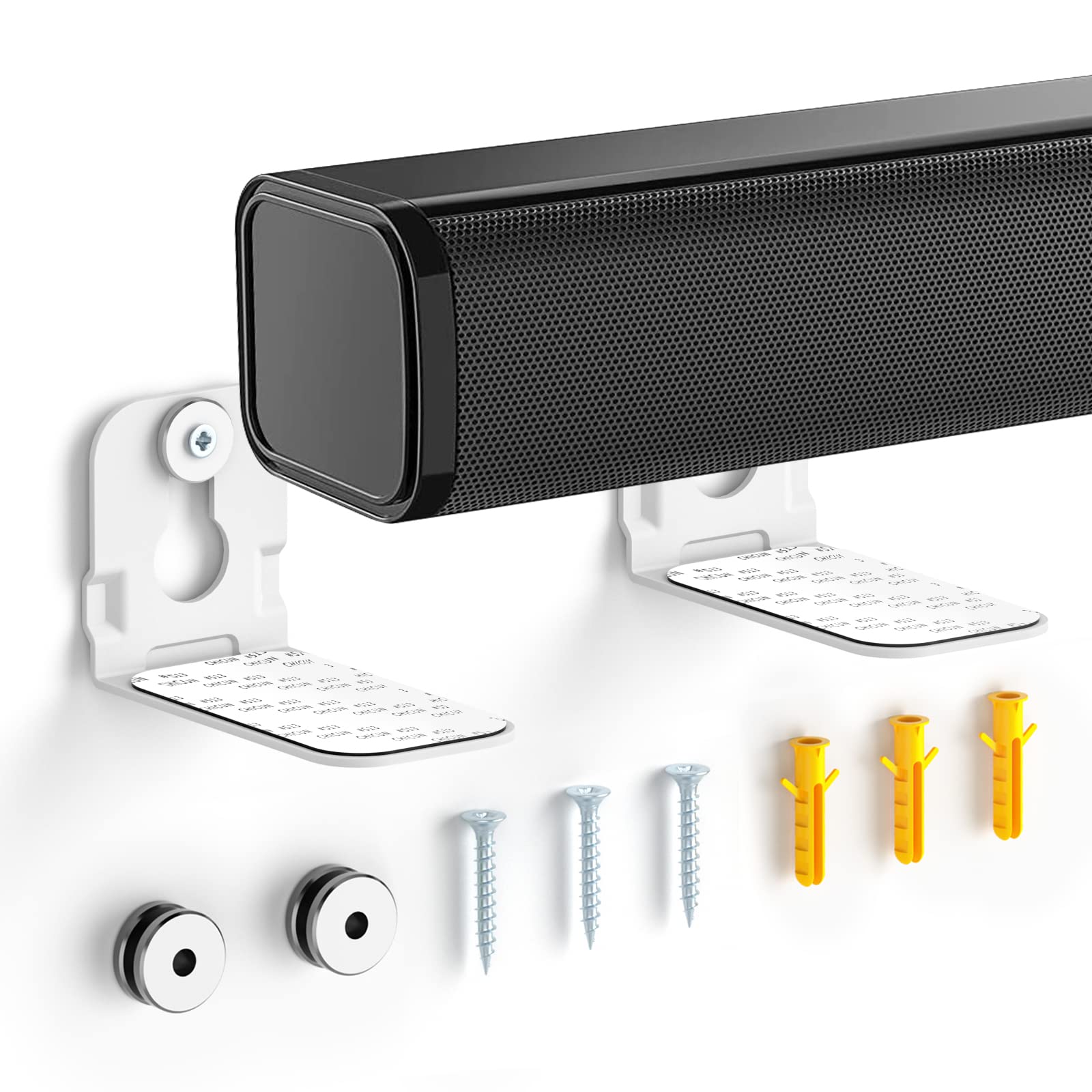 Notiela Universal Soundbar Mount Wall Mount Shelf For Samsung, Onn, Sony, Jbl, Vizio, Nakamichi, Lg, Roku And Most Of Sound Bars