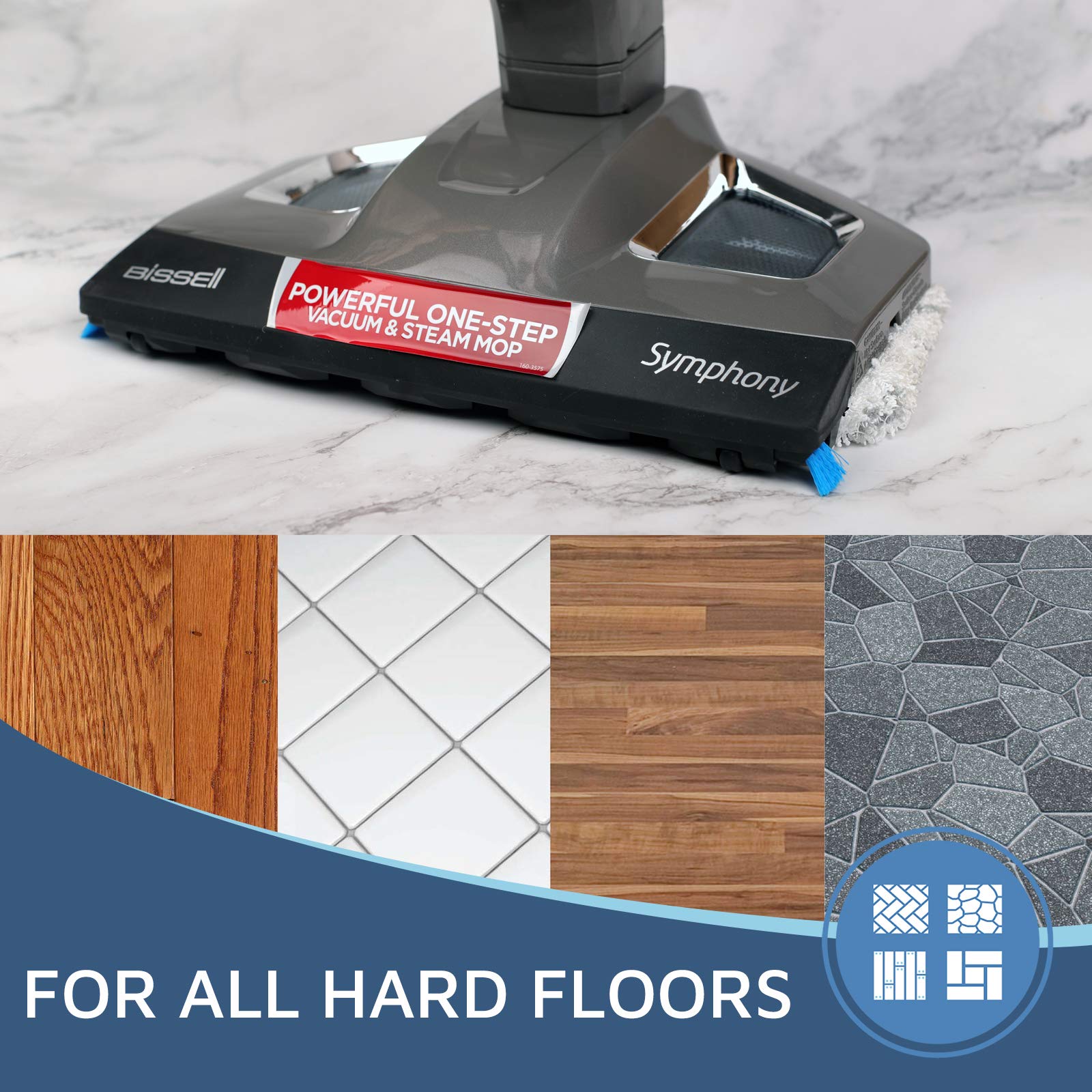 Flammi Steam Mop Pads For Bissell Powerfresh Vac & Steam Series - 6 Pack, Compatible With 2747A, 1132, 1543, 1632, 1652 Models,