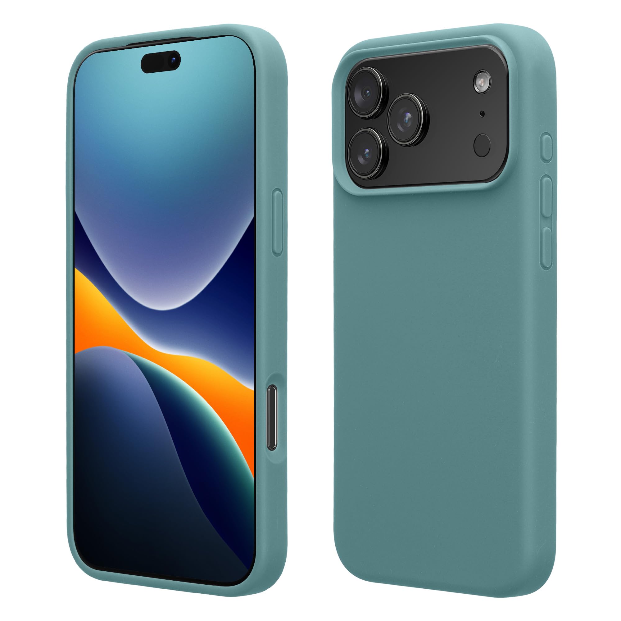 kwmobile Case Compatible with Apple iPhone 17 Pro Case - TPU Silicone Phone Cover with Soft Finish - Antique Stone