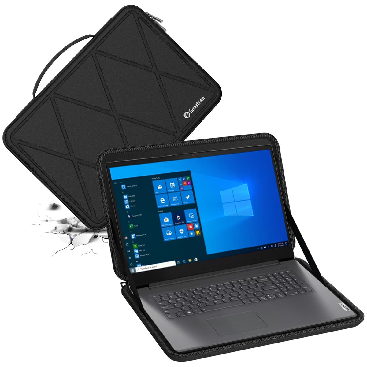 Smatree Hard EVA Protective Sleeve Case Compatible for 17 inch Lenovo V17 Gen2, IdeaPad 3 Gen 7, IdeaPad 3i Gen 6, Slim and Anti-Shock Notebook Bag (X8322)