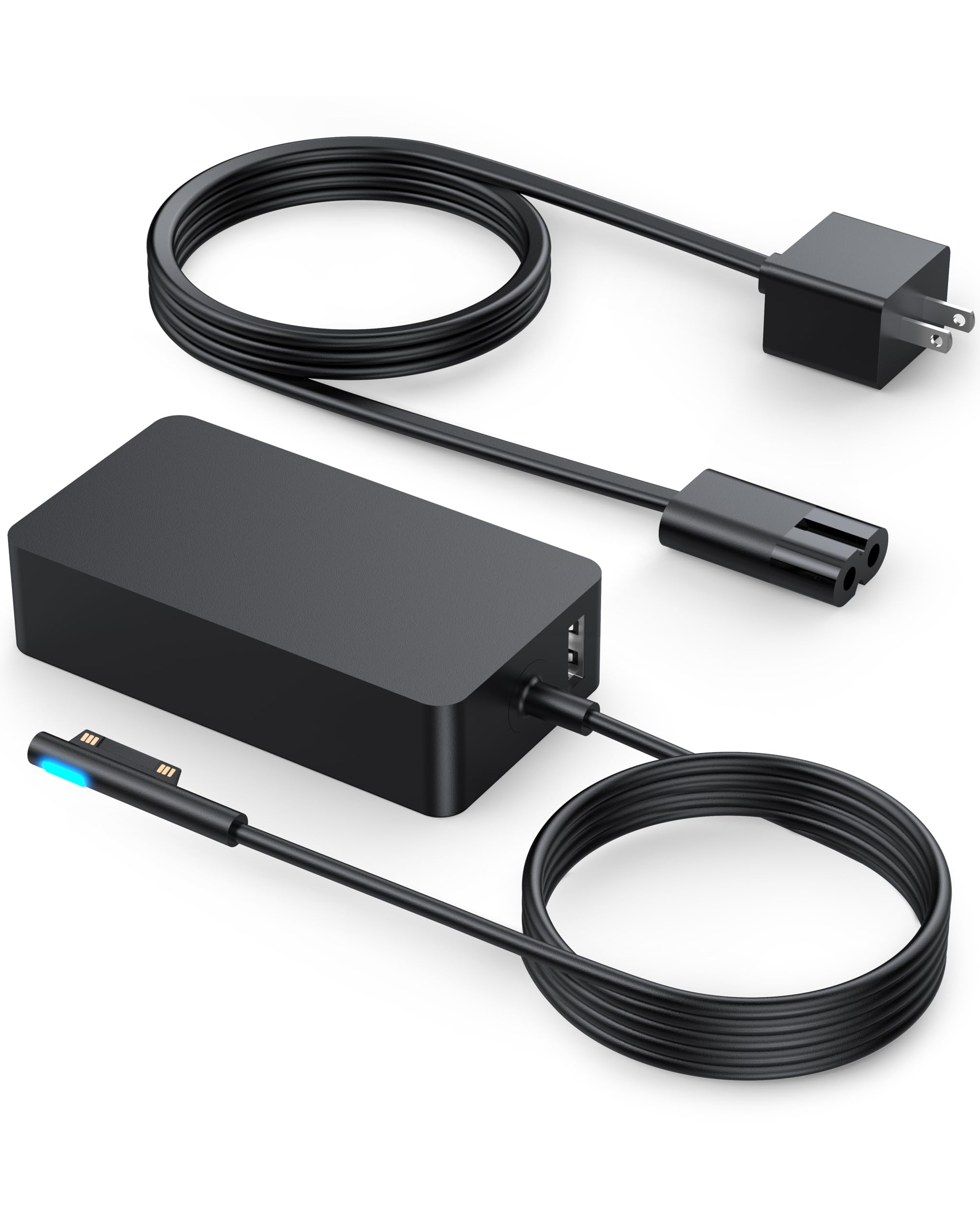 Surface Laptop Charger   65W For Microsoft Surface Laptop 5 4 3 2, Windows Surface Laptop Studio, Surface Pro 9 8 7+ 7 6 5 4 3 X