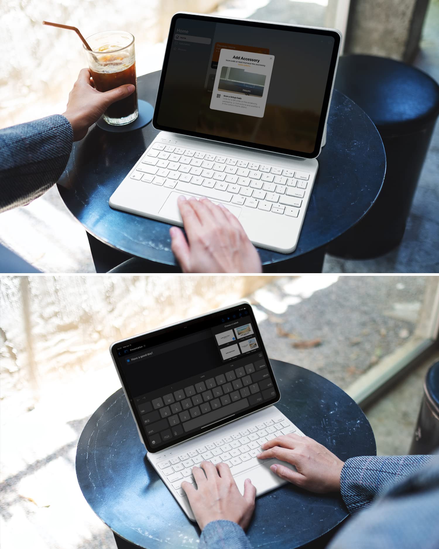 Essager Ipad Case With Keyboard For Ipad Air 11 Inch 2024(M2), Ipad Pro 11'' 4/3/2/1, Ipad 10Th, Ipad 10.9'' 5/4/3, Backlit 7 Co