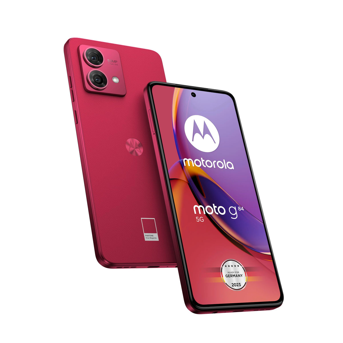 Motorola Moto G84 5G (Gsm Unlocked, International Version) 256Gb + 12Gb Ram Dual Sim Android 13 Smartphone (Viva Magenta)