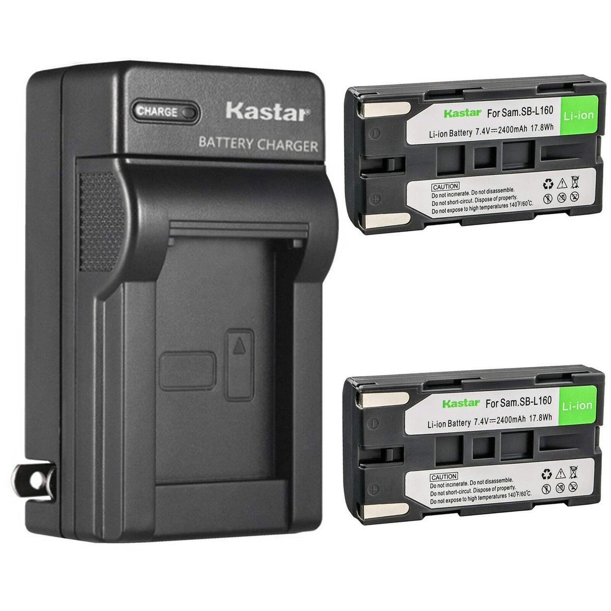 Kastar 2 Pack Sb L160 Battery And Ac Wall Charger Replacement For Samsung Sc L700, Sc L710, Sc L750, Sc L770, Sc L810, Sc L860,