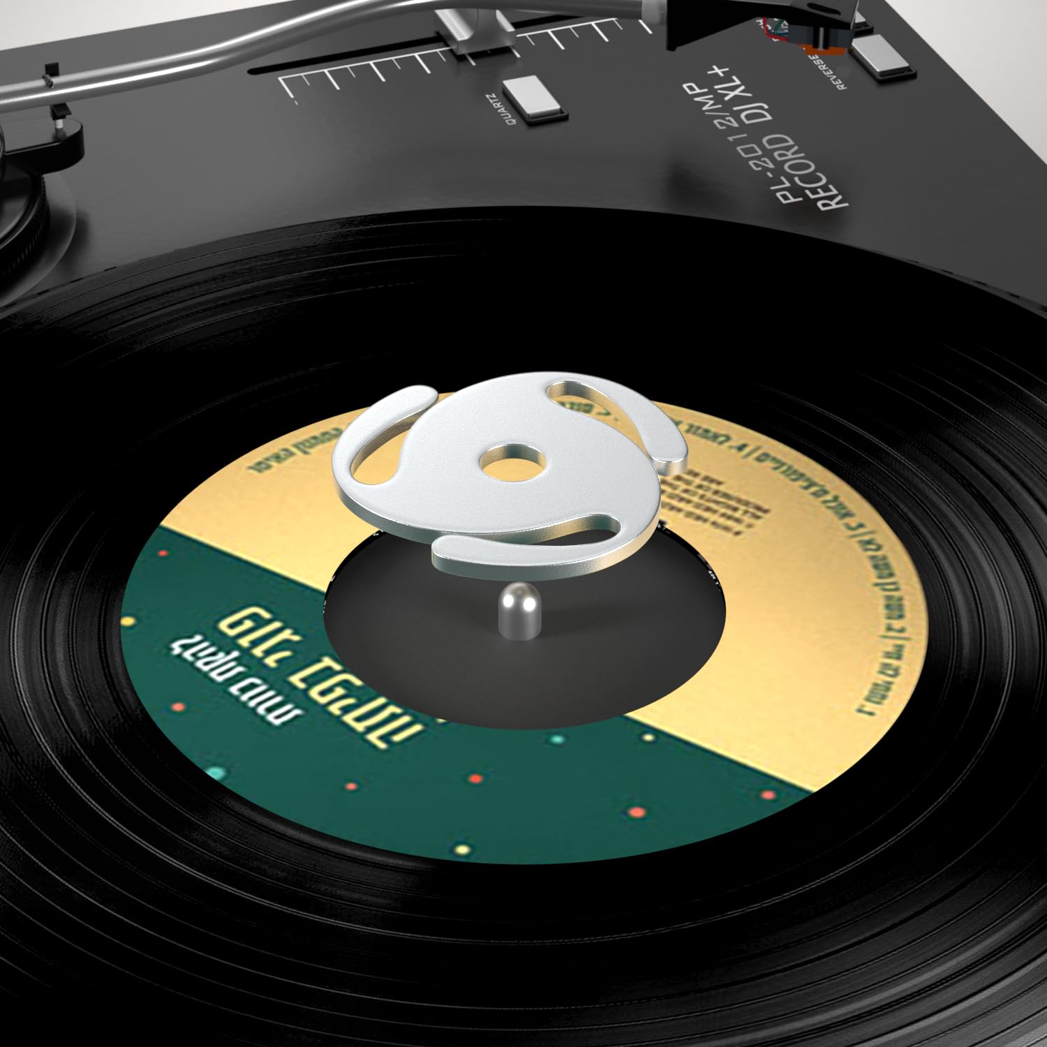 Facmogu 45 Rpm Record Adapter, 7 Inch Vinyl Record Solid Aluminum Adapter, 45 Adapter For Vinyl Record Players Turntables, 45 Rp