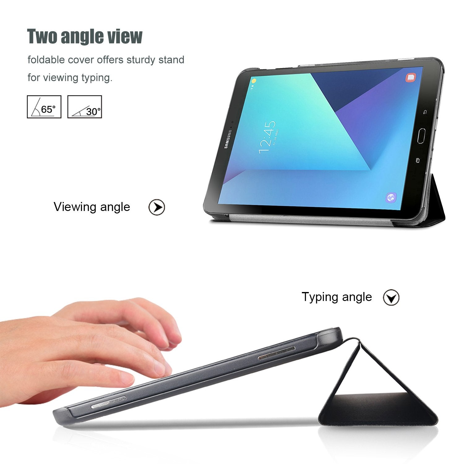 Procase Slim Case For Galaxy Tab S3 9.7, Light Smart Cover Stand Hard Shell Case For Galaxy Tab S3 9.7 Inch Tablet Sm T820 T825