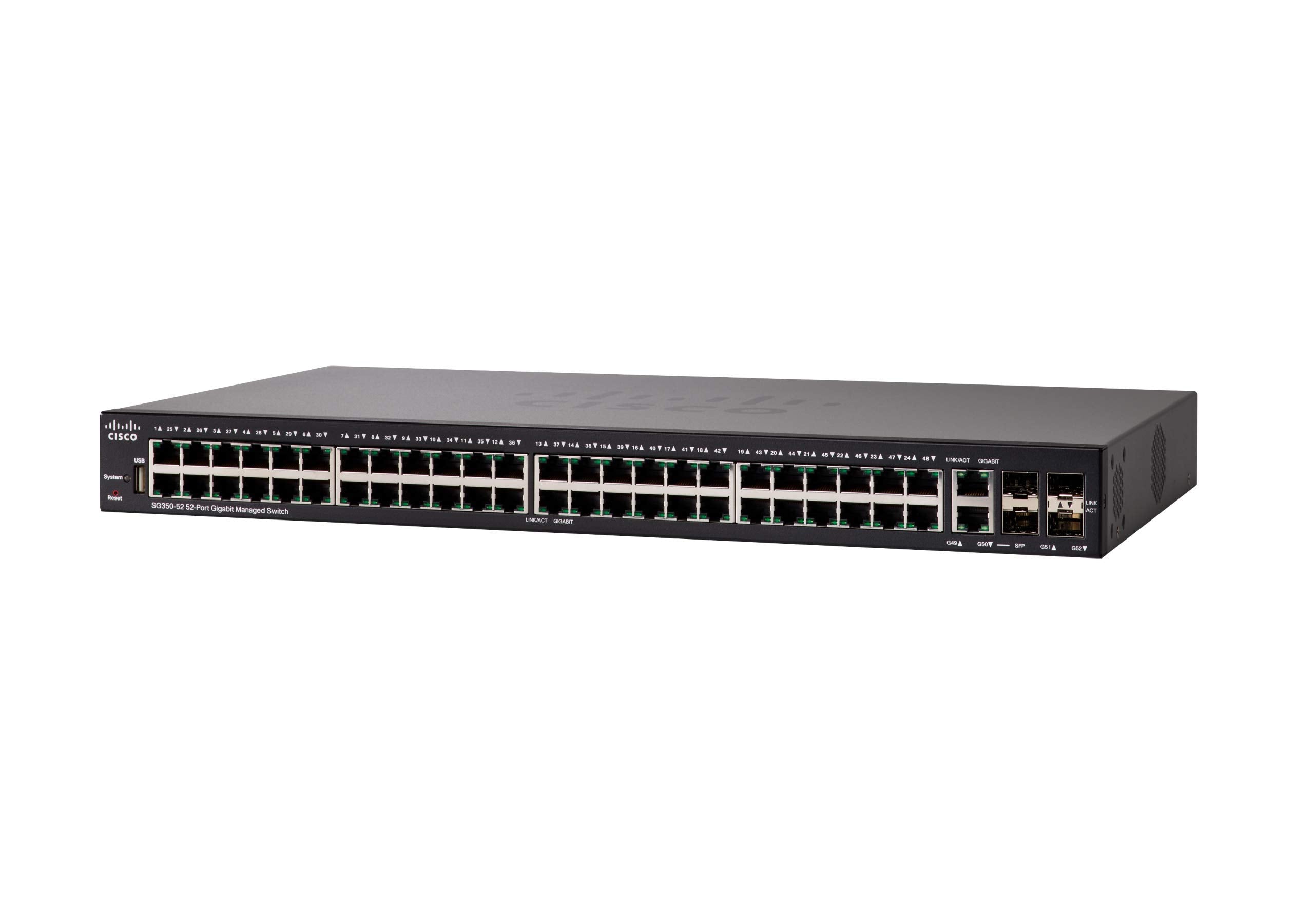 Cisco Sg350 52 K9 Na 52 Port Gigabit Managed Switch