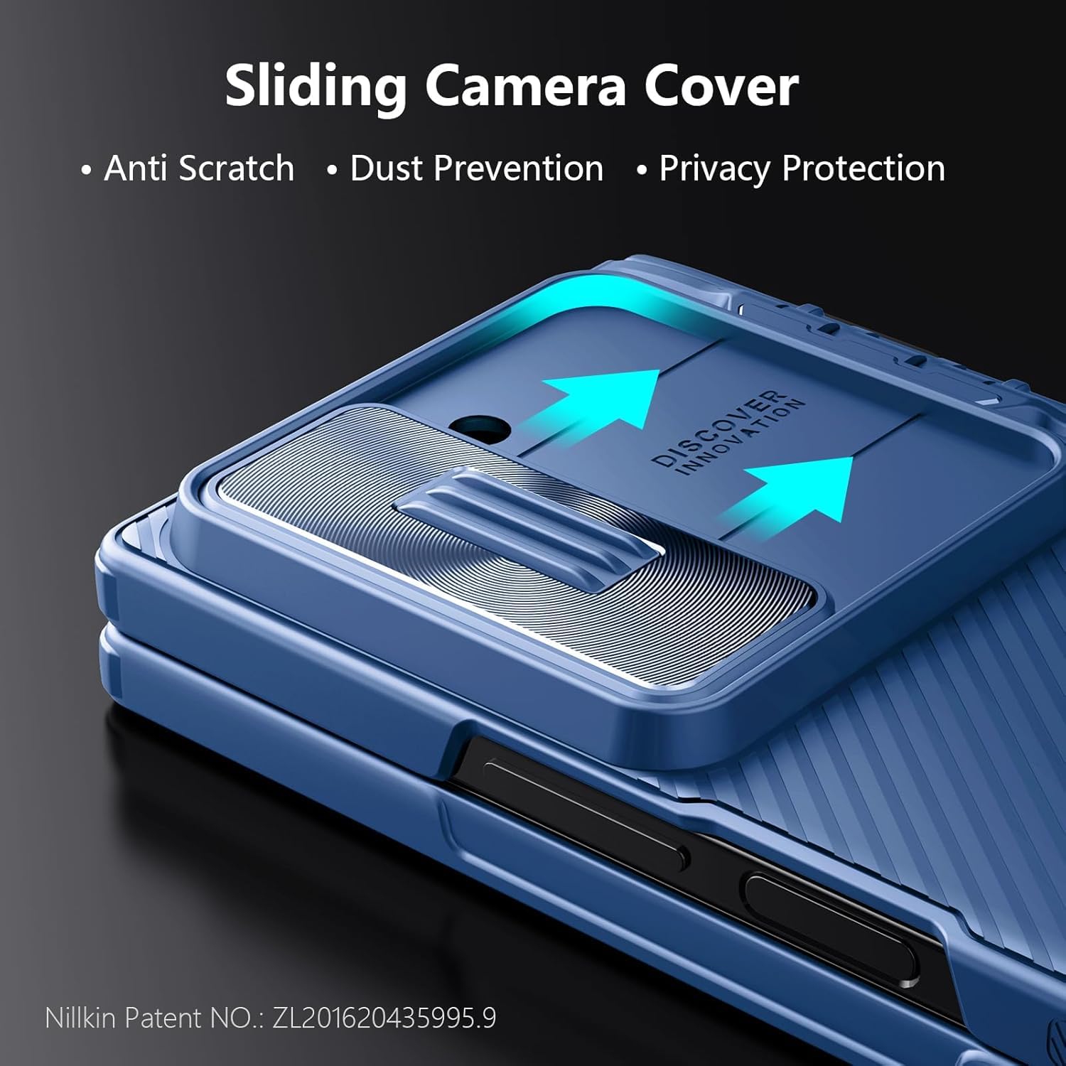 Nillkin For Galaxy Z Fold 6 Case With S Pen Holder, Built-In Screen Protecter & Slide Lens Cover & Metal Kickstand & Hinge Prote