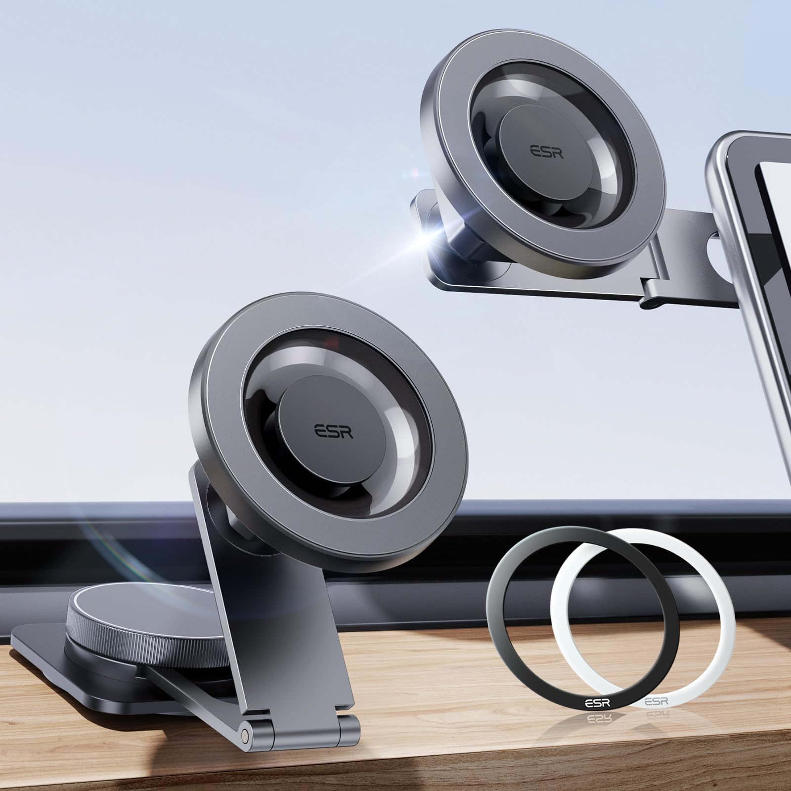 ESR for MagSafe Car Mount, Car Phone Holder, Tesla Touchscreen Car Mount, Magnetic Phone Holder for Car, for iPhone 17/16/16e/15