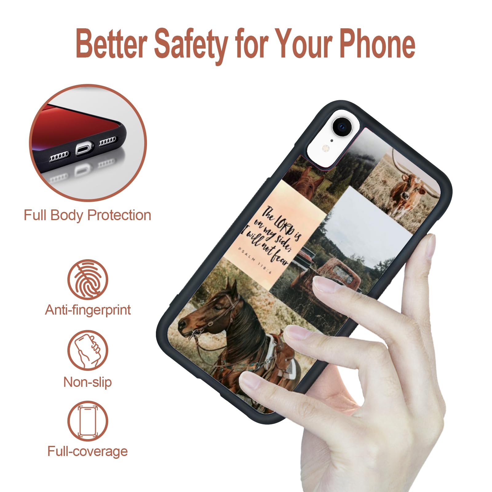 Traday Western Phone Case Compatible With Iphone Xr Horse Phone Case