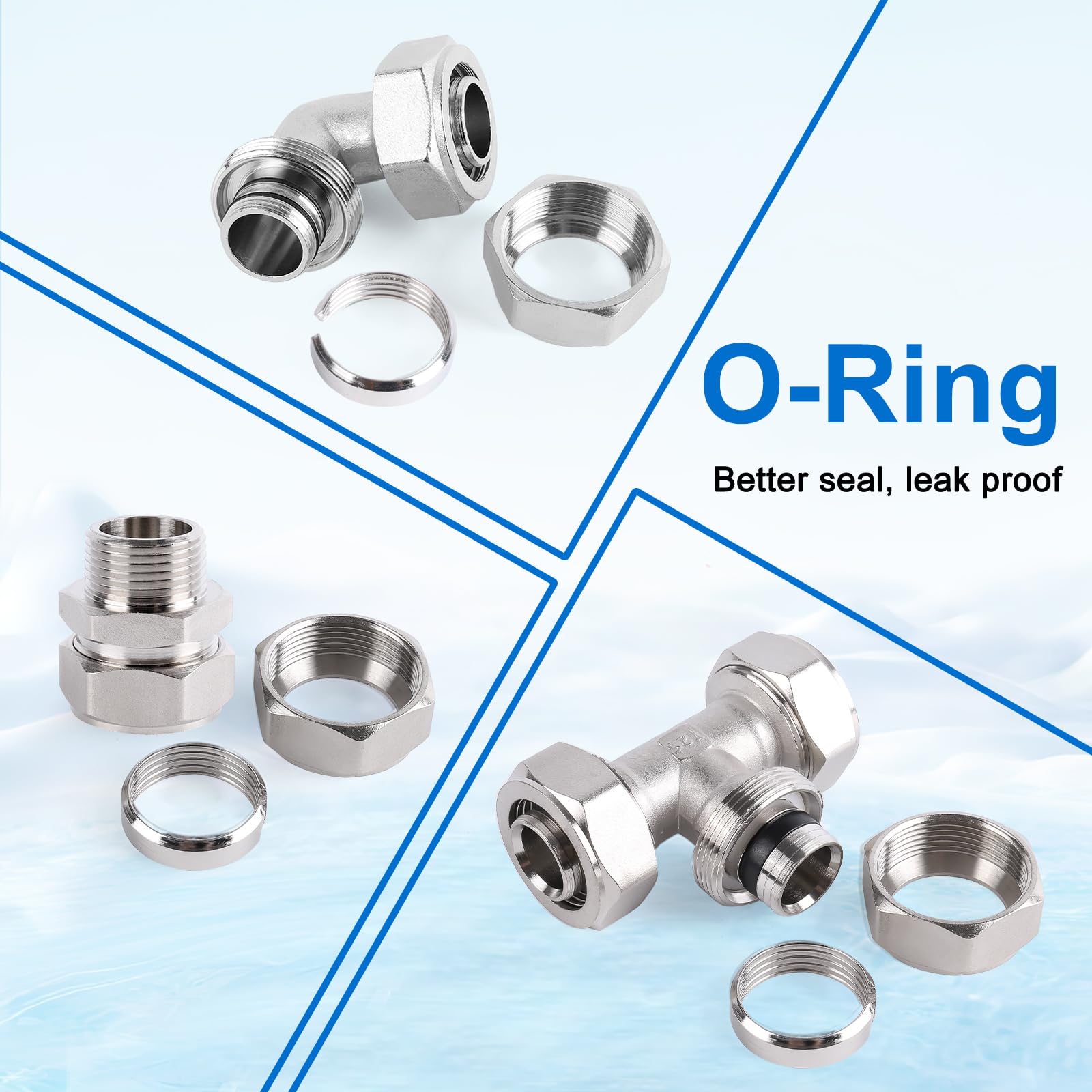 Shop Air Line Kit 3/4''  100'&200'&300' Hdpe Aluminum Hdpe Air Tubing Compressed Air Line Kit For Air Compressor Accessories Lea