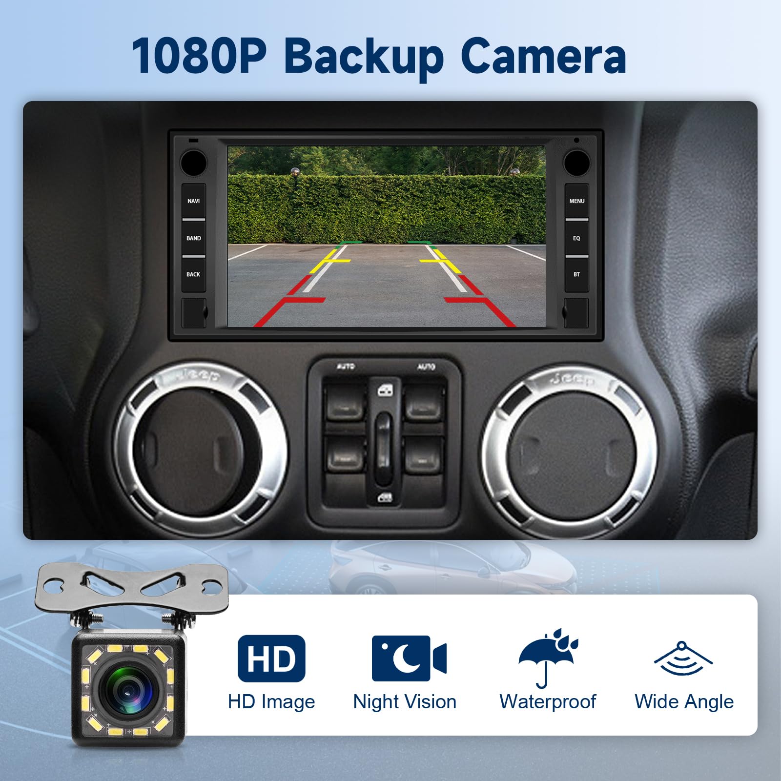 Android 13 Car Stereo Radio Wireless Carplay For Jeep Wrangler Dodge Ram Avenger Challenger Chrysler, Rimoody 7'' Touchscreen An