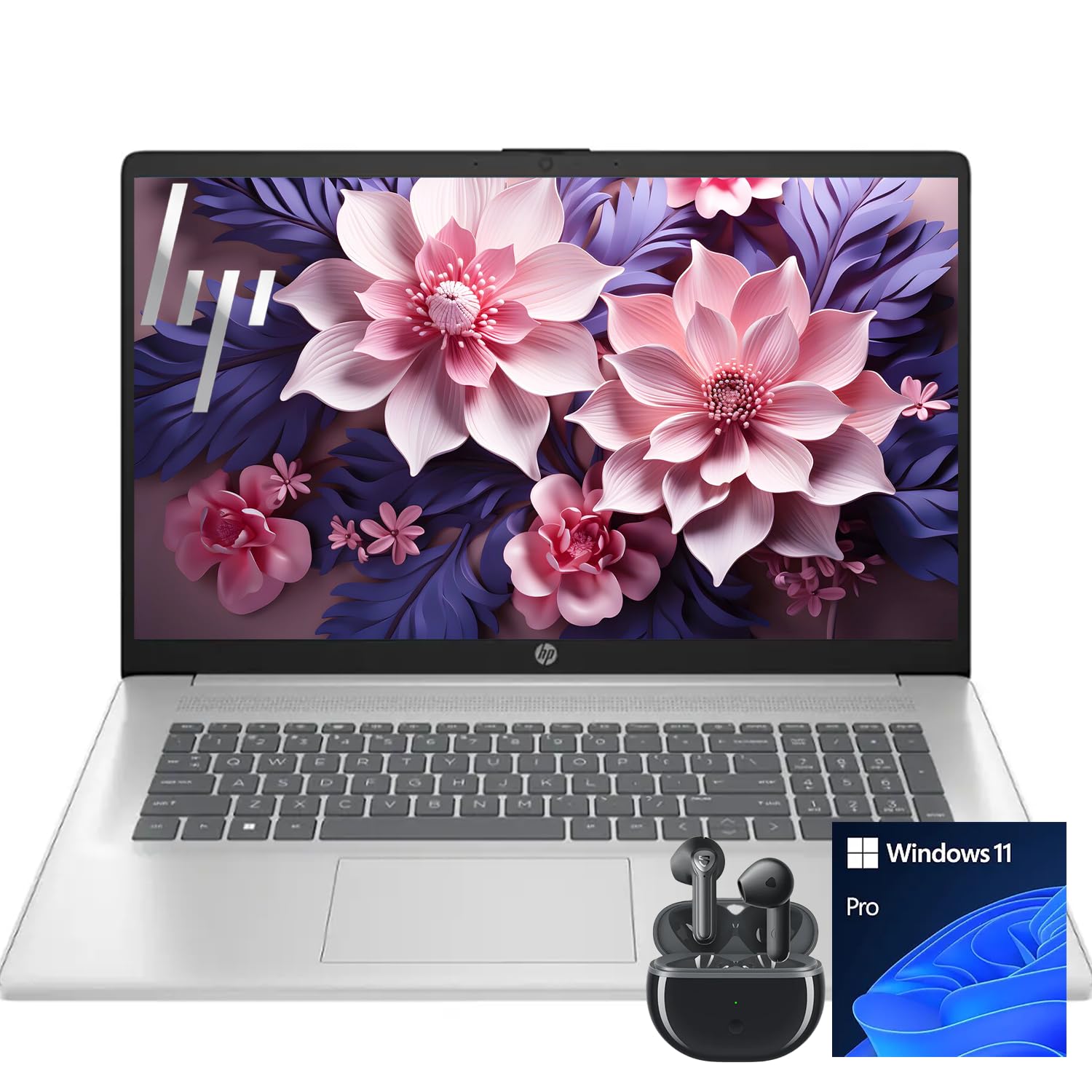 Hp 17.3    Business Laptop With Copilot Ai | Amd Ryzen 5 6-Core Processor | 32Gb Ram | 1Tb Ssd | Radeon Graphics | Anti-Glare | 