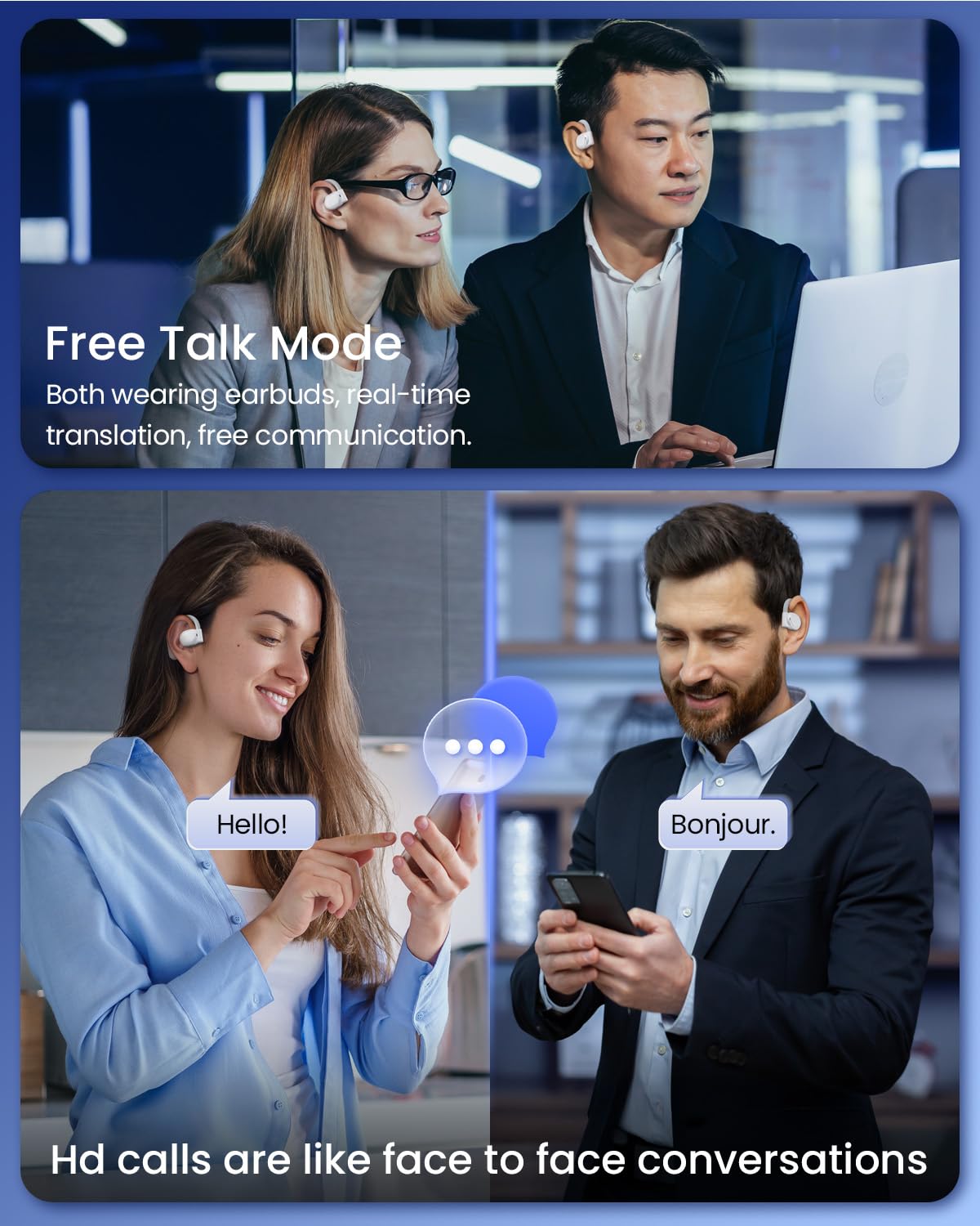 Ai Translation Earbuds Real Time 164 Languages 80H Playtime Translator Ear Buds Audifonos Traductores Ingl  S Espaol Wireless Ea