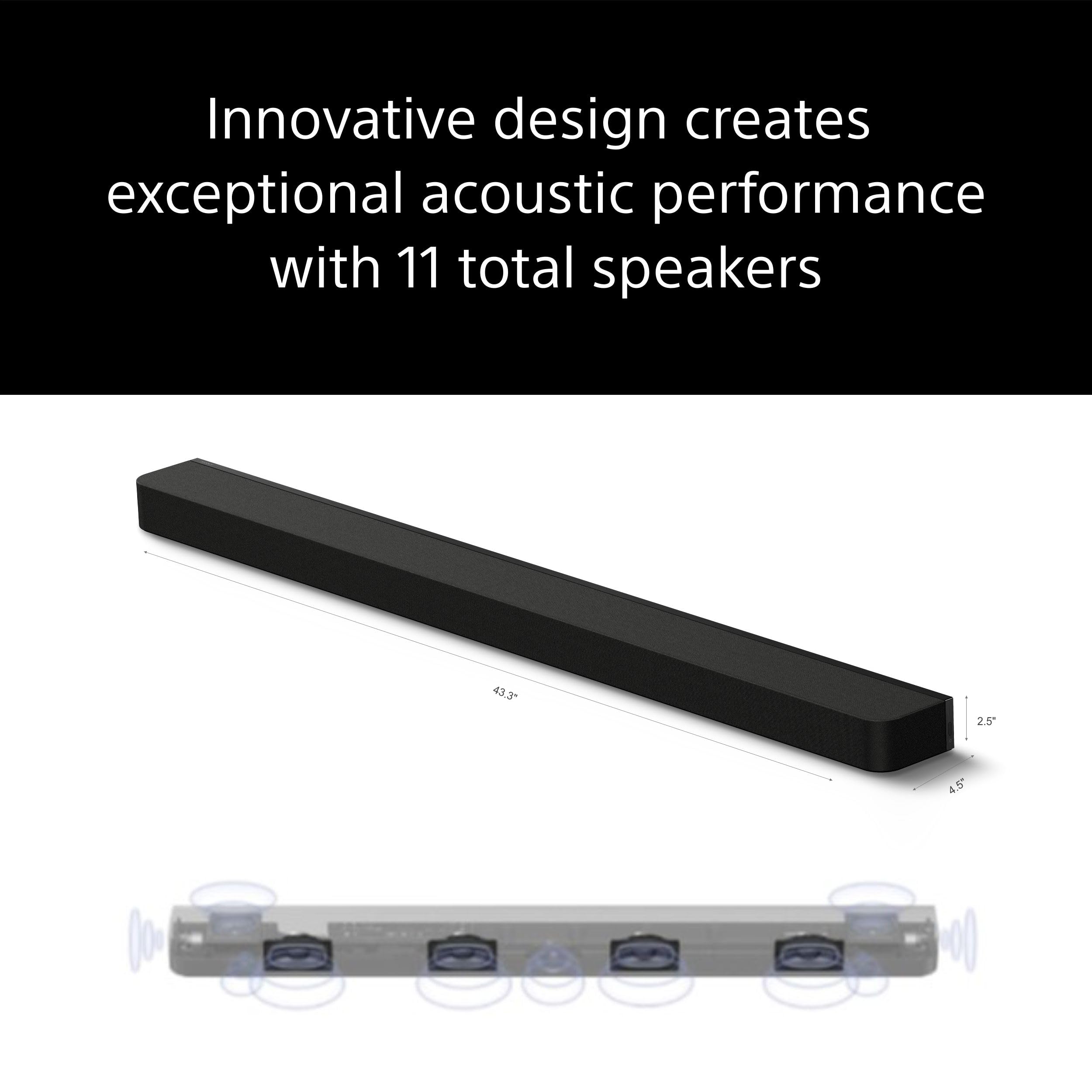 Sony BRAVIA Theater Bar 8 Soundbar for TV Surround Sound Home Theater 11 Speaker Soundbar, 360 Spatial Sound Mapping, Dolby Atmos/DTS:X, Dolby Vision, HDMI 2.1 (HT A8000)