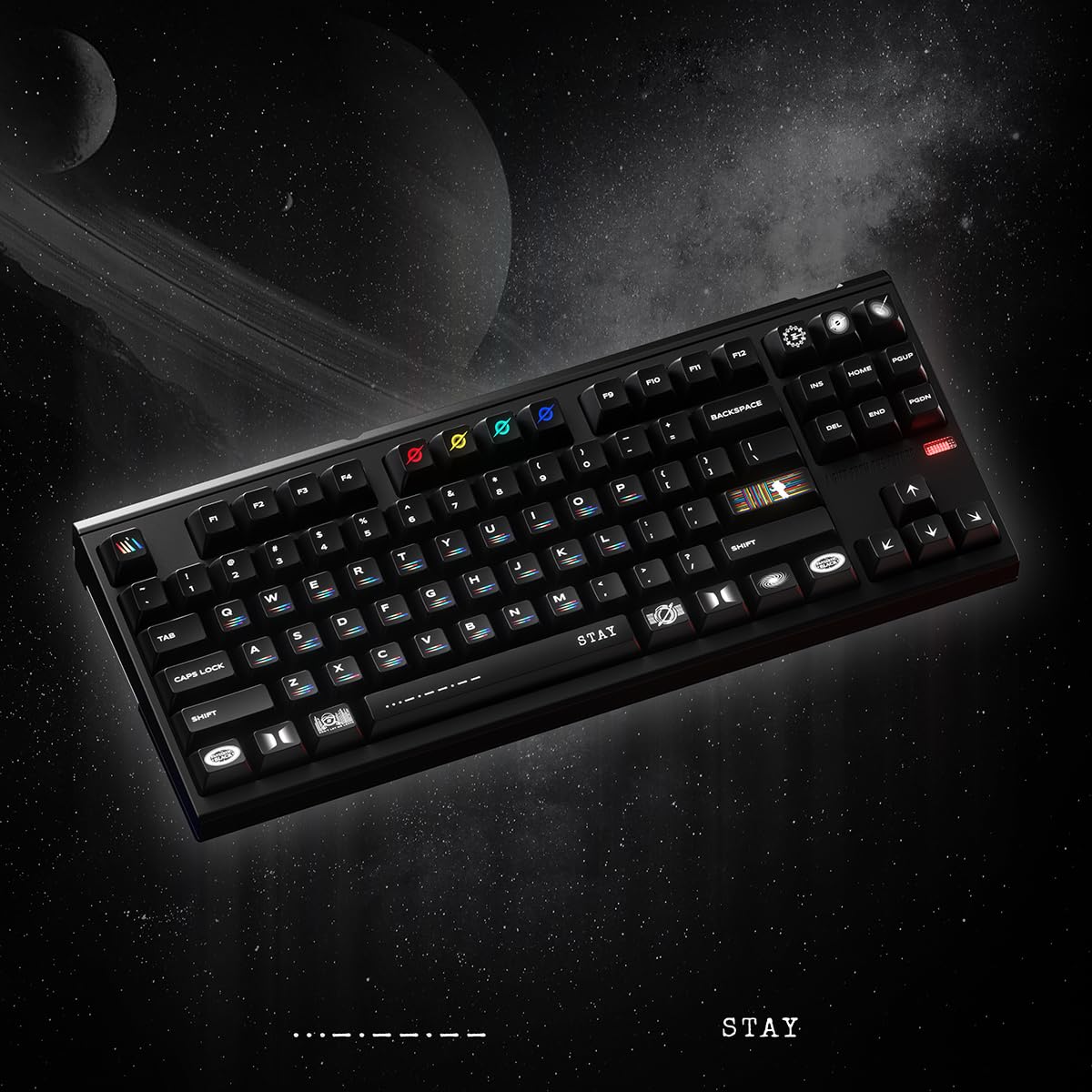 Interstellar Theme Keycaps 172 Key Pbt Keycaps Cherry Custom Keycap Set Is Suitable For 61/87/104/108 Cherry Mx Switch And Other